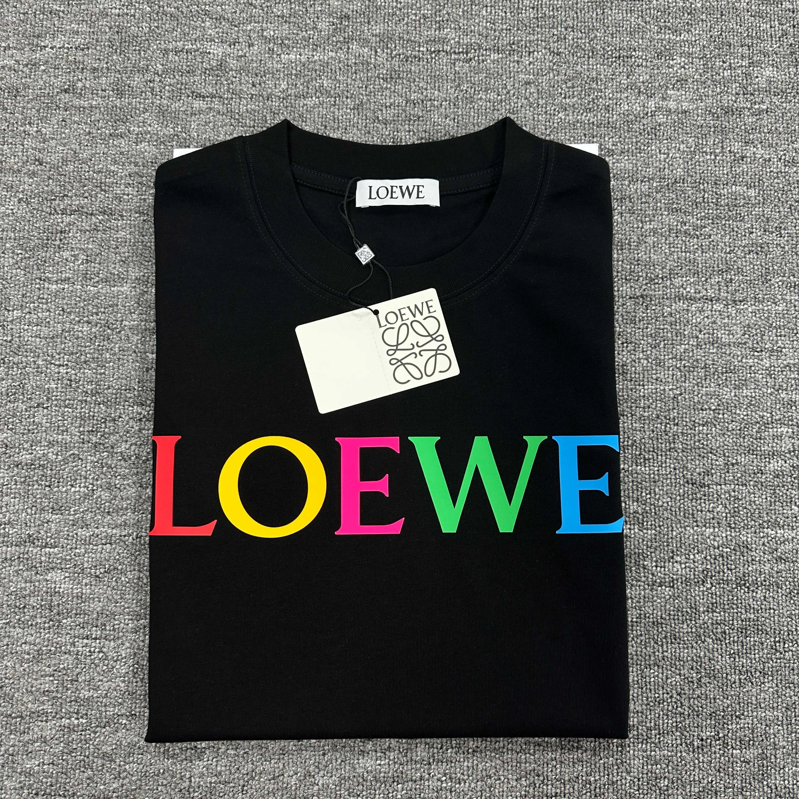 Loewe 2025春夏 黒色 Tシャツ - 画像 (3)
