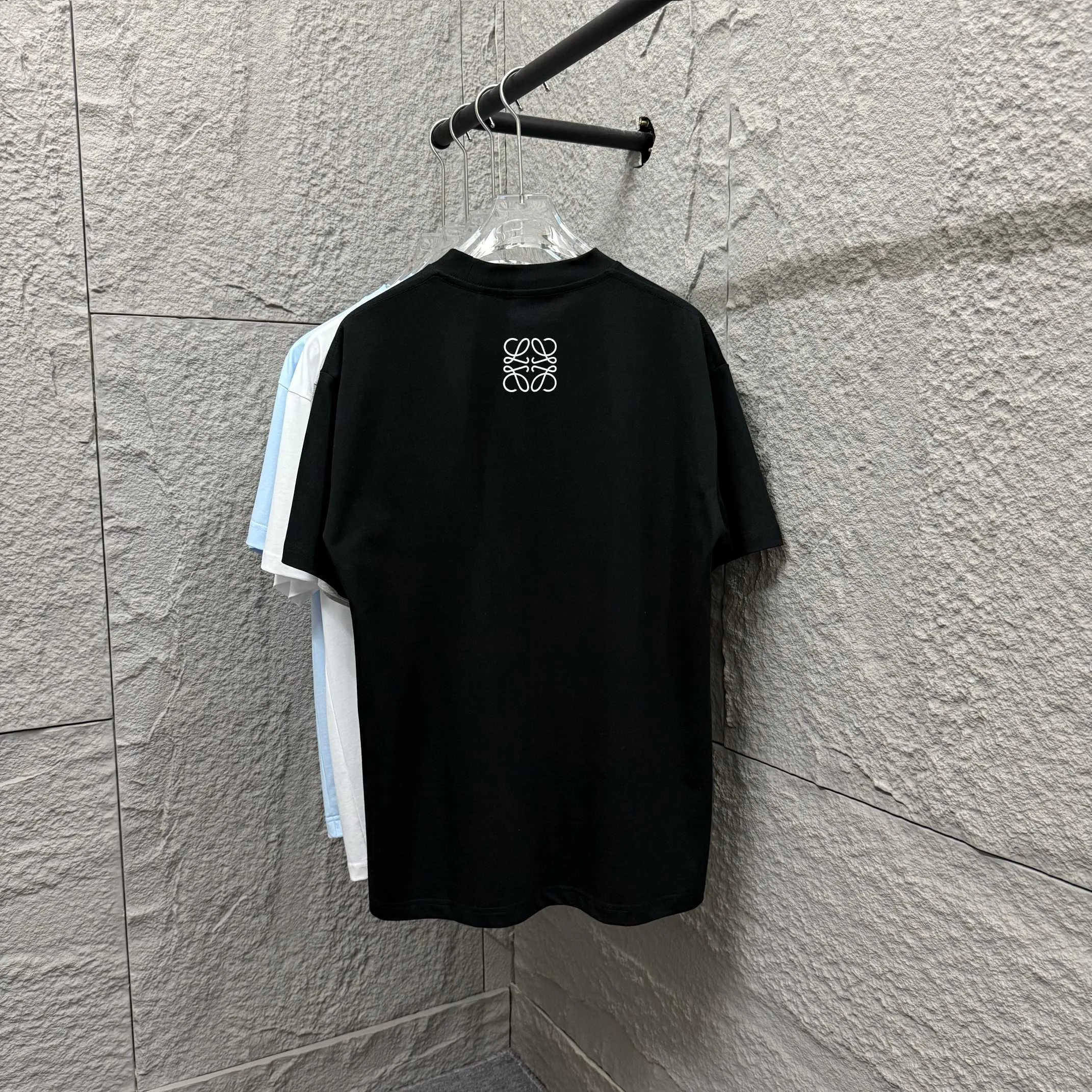 Loewe 2025春夏 黒色 Tシャツ - 画像 (4)