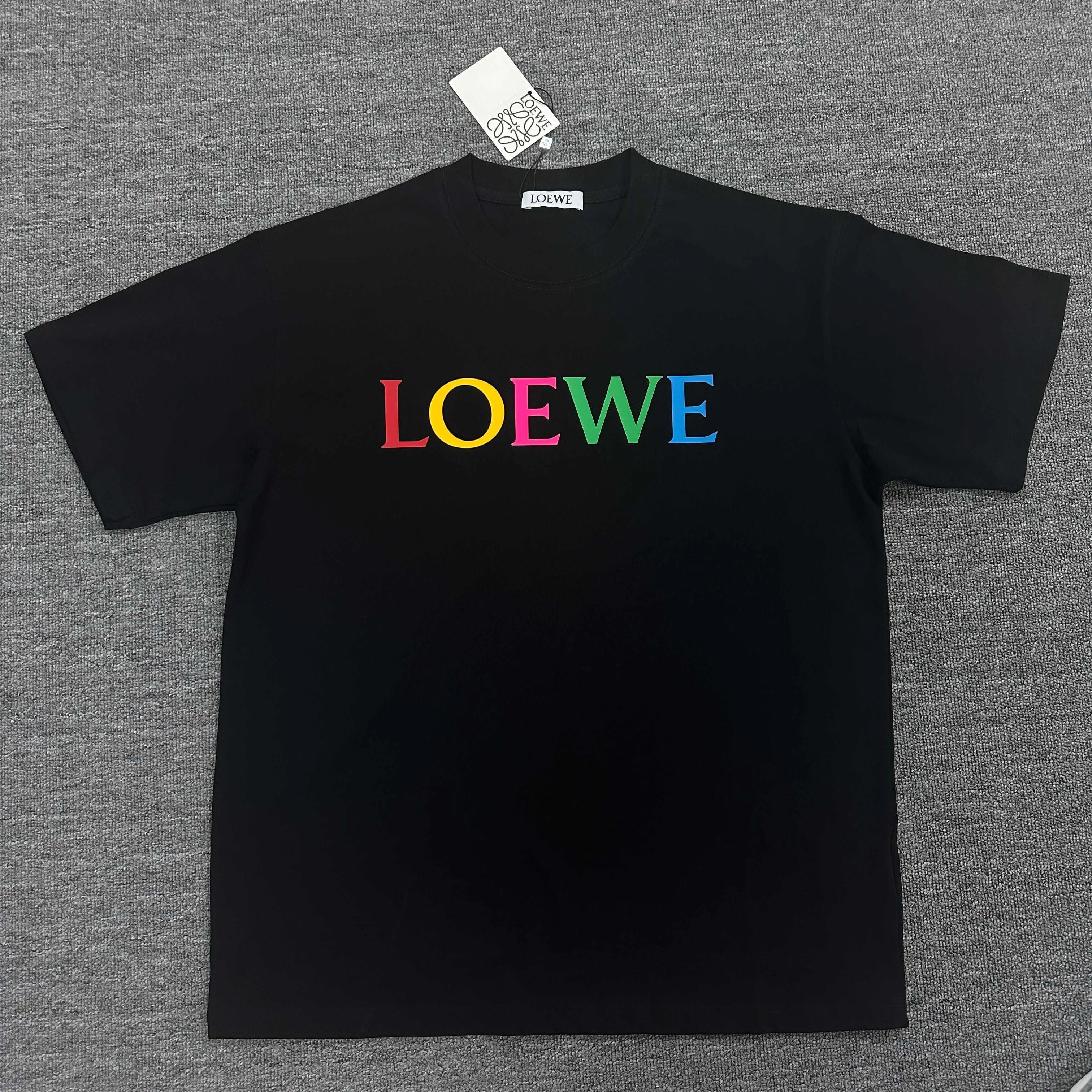 Loewe 2025春夏 黒色 Tシャツ - 画像 (5)