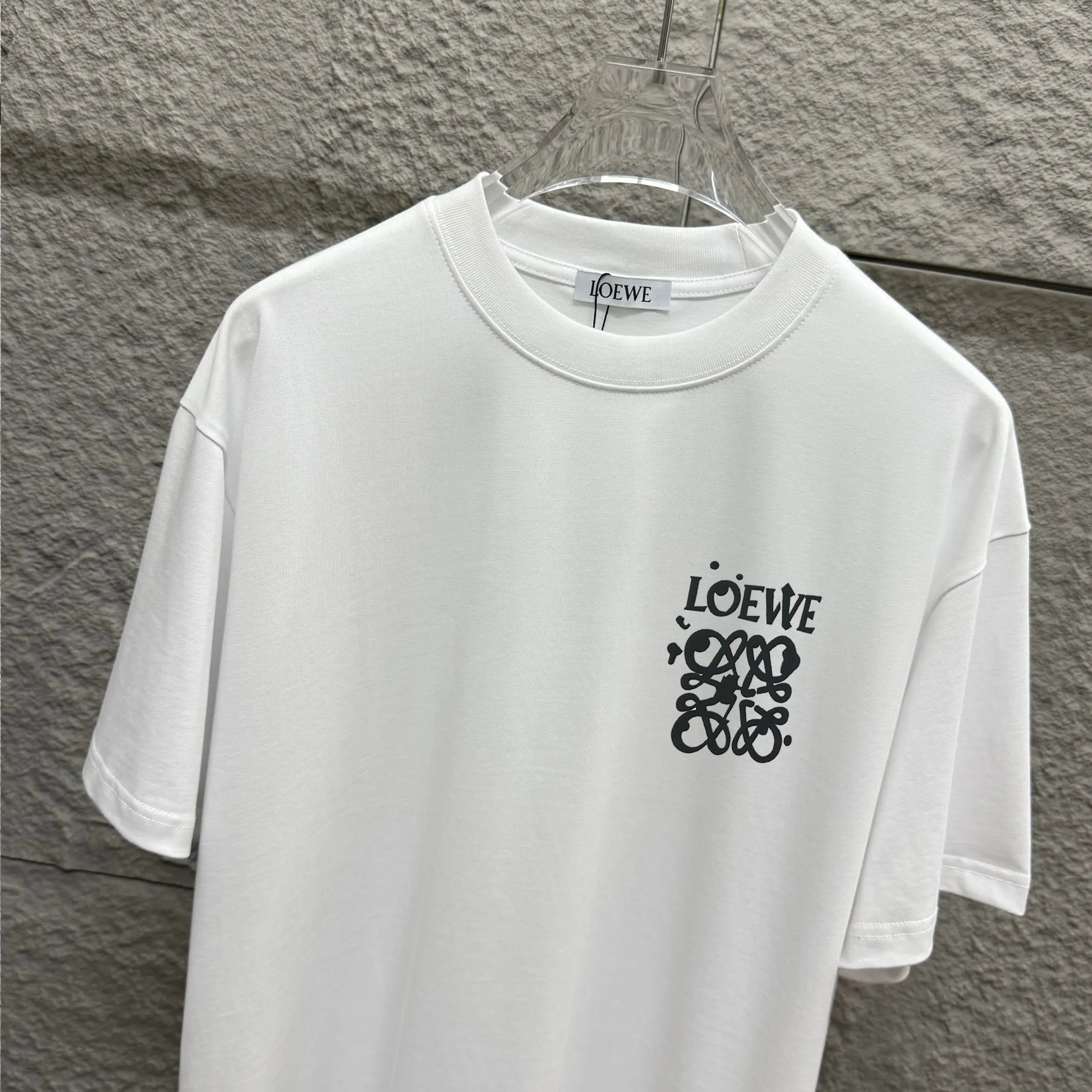 Loewe ロイ 白 クラシックロゴTシャツ - 画像 (4)