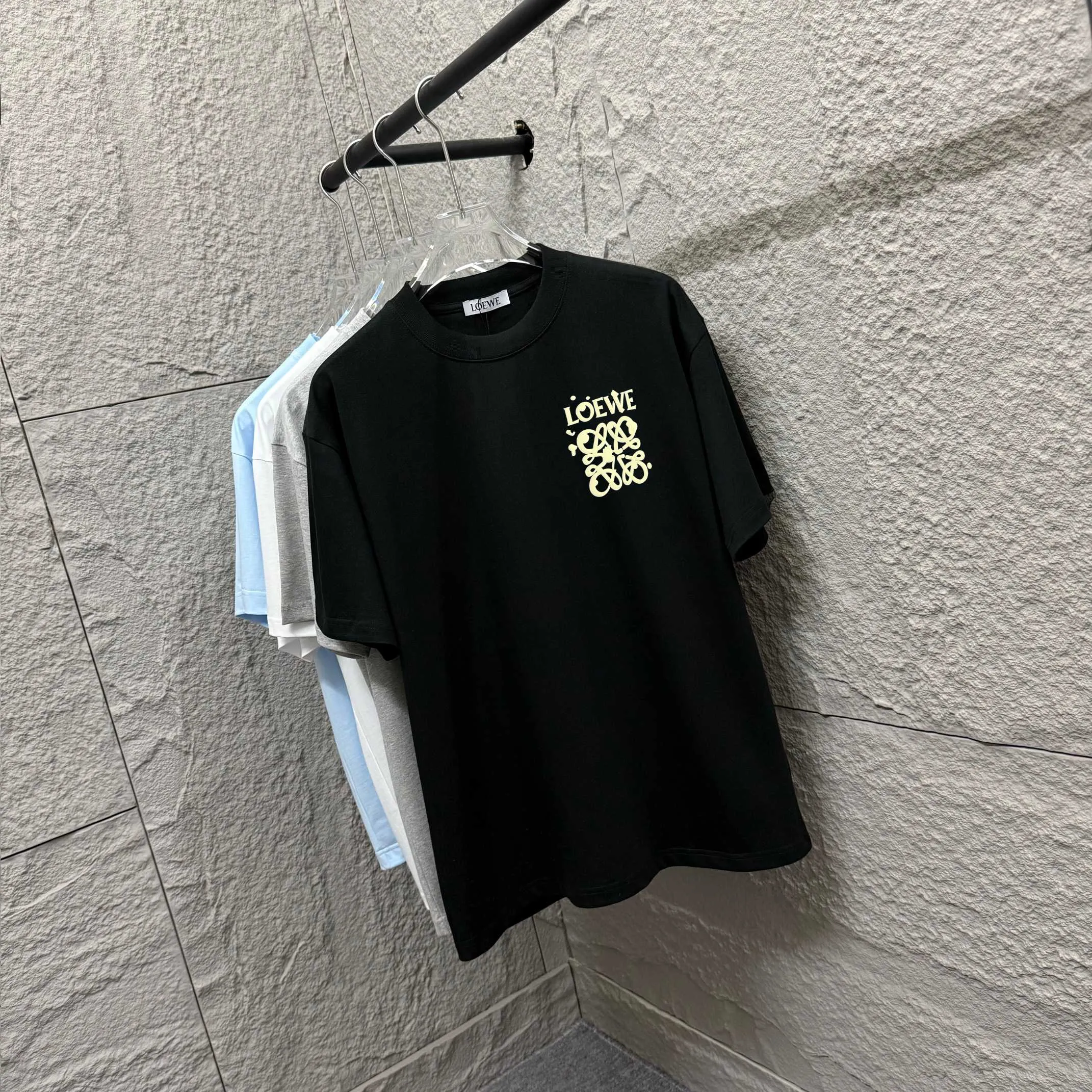 Loewe ロエ 黒 クラシックロゴTシャツ - 画像 (4)