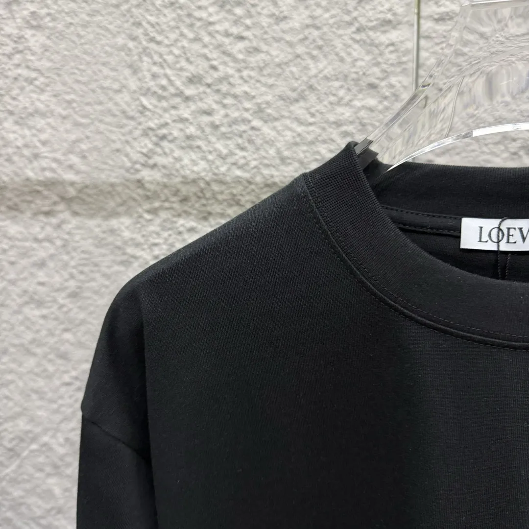 Loewe 2025春夏 黒 短袖Tシャツ - 画像 (7)
