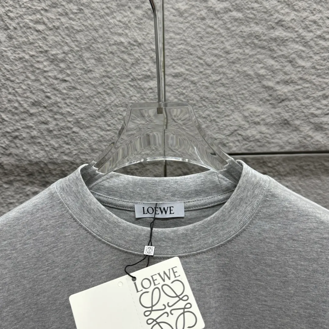 Loewe 2025春夏 黒白花灰 Tシャツ - 画像 (7)