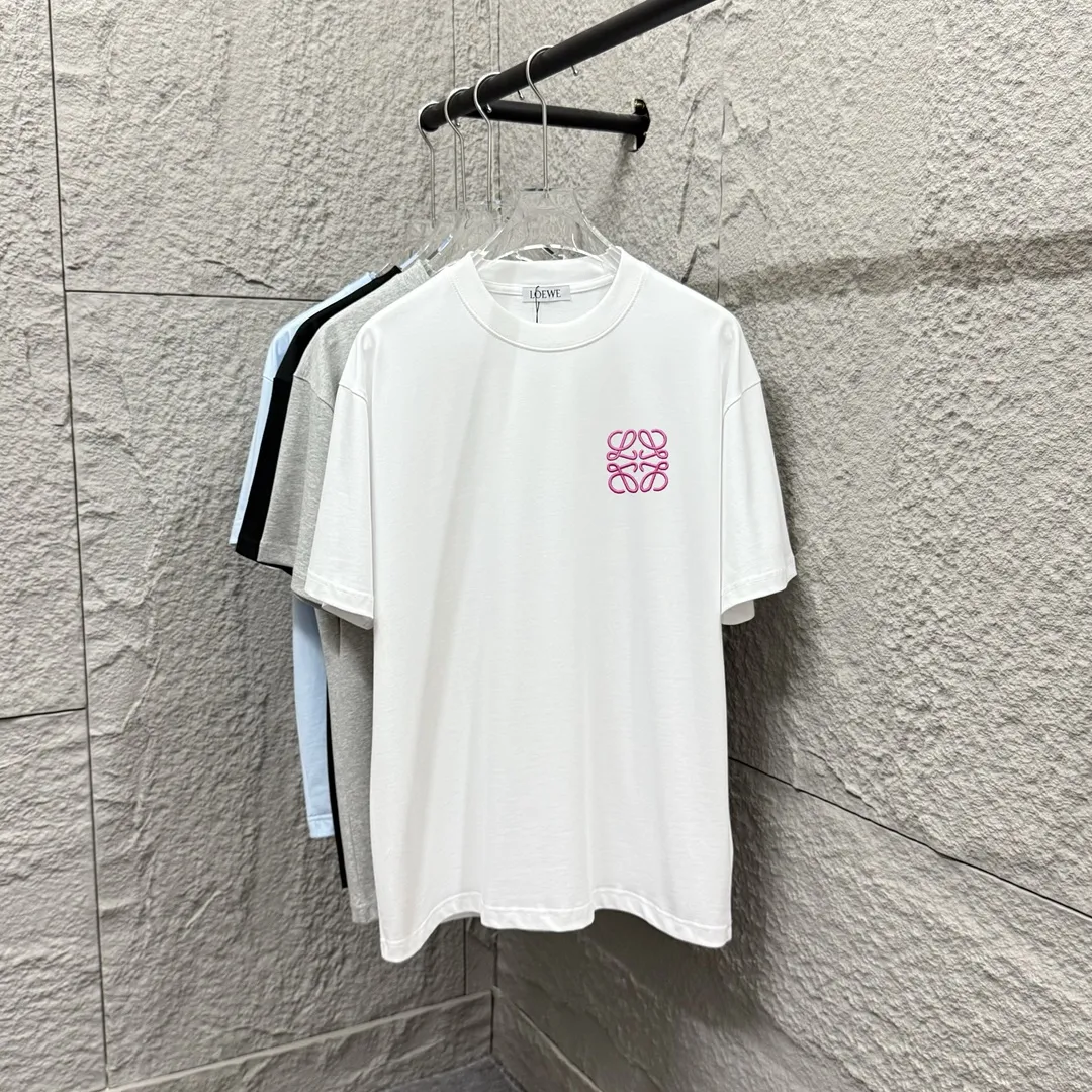 Loewe ロエイ 白 刺繍ロゴTシャツ
