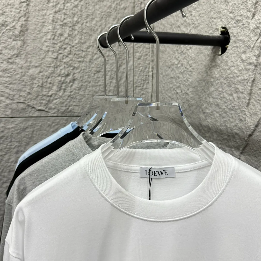 Loewe ロエイ 白 刺繍ロゴTシャツ - 画像 (6)