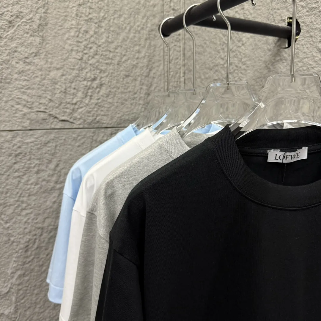 Loewe ロエ 2025春夏 黒 グリーン柄Tシャツ - 画像 (6)