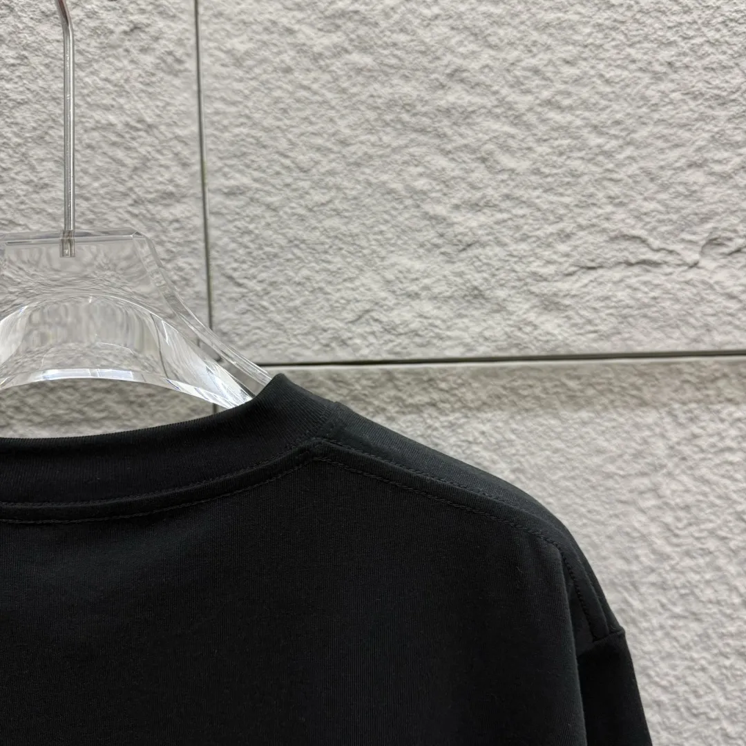 Loewe ロエ 2025春夏 黒 グリーン柄Tシャツ - 画像 (8)