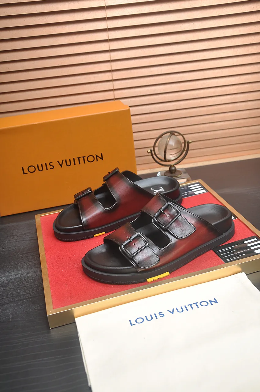 Louis Vuitton ブラックレッドサンダル - 画像 (4)