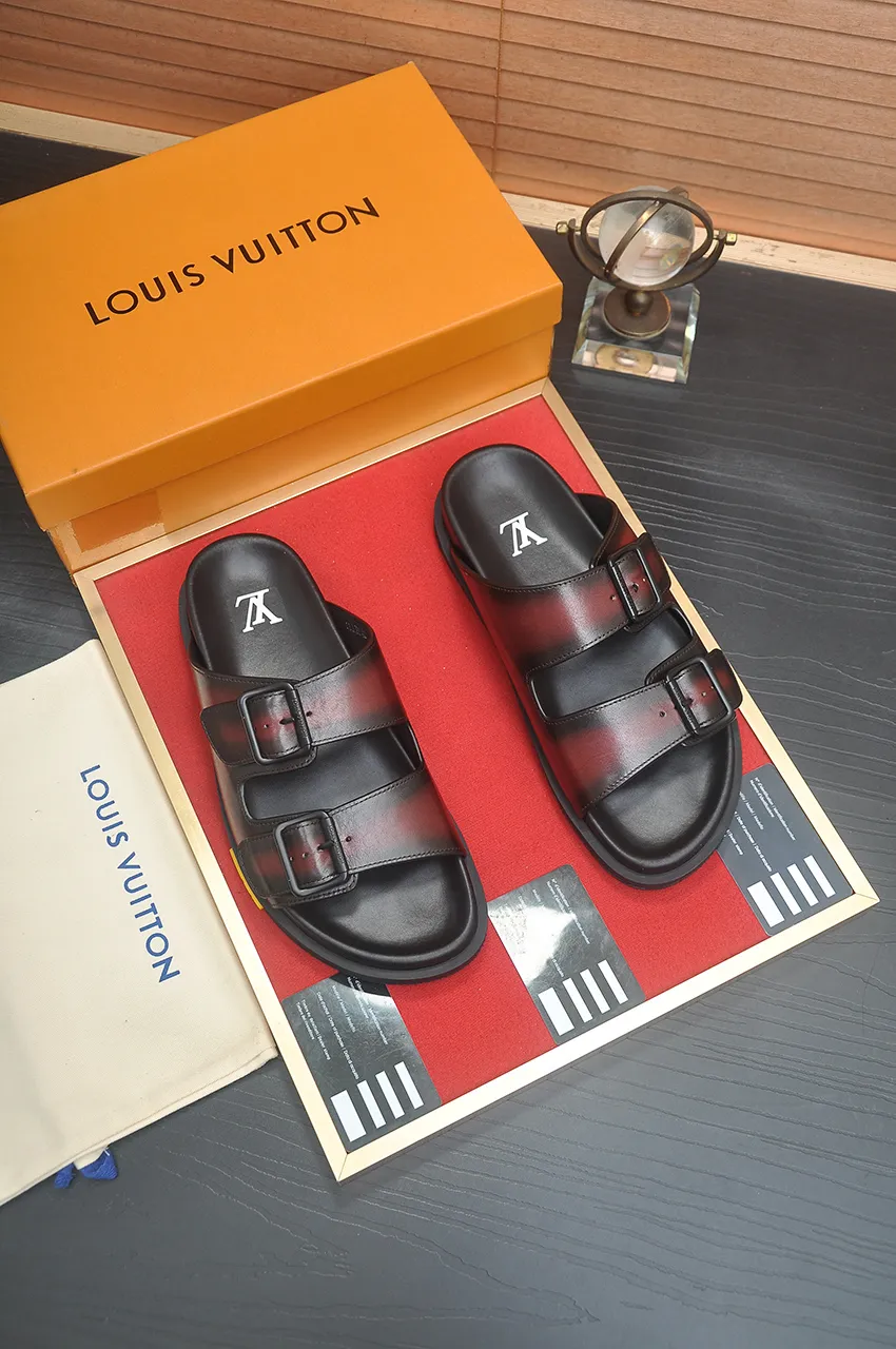 Louis Vuitton ブラックレッドサンダル - 画像 (6)