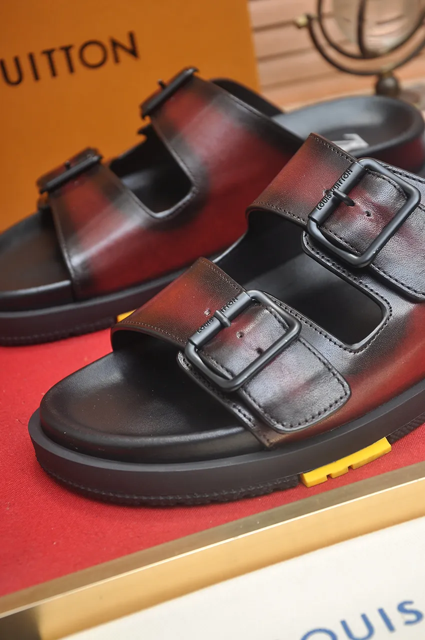 Louis Vuitton ブラックレッドサンダル - 画像 (10)