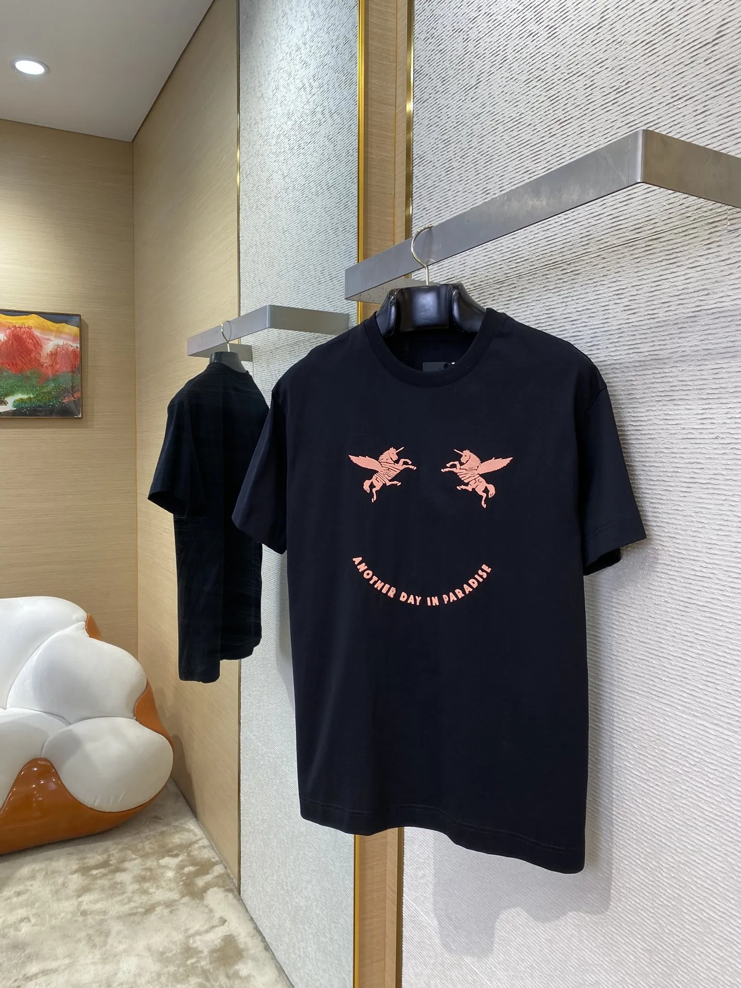 Givenchy ジバンシィ黒飛馬刺繍半袖Tシャツ - 画像 (4)