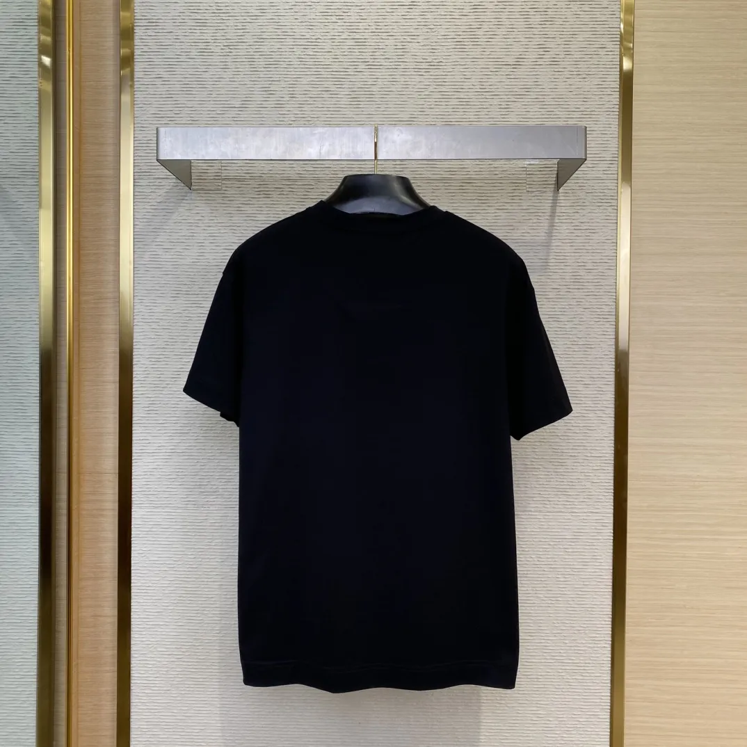 Givenchy ジバンシィ黒アルファベット刺繍半袖Tシャツ - 画像 (3)