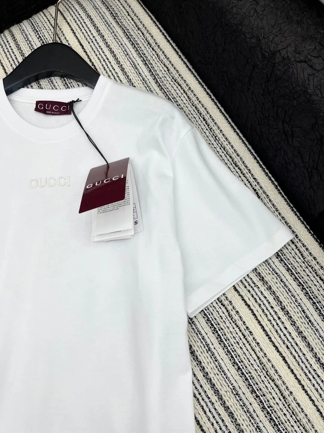 Gucci新作白プリント半袖Tシャツ - 画像 (4)