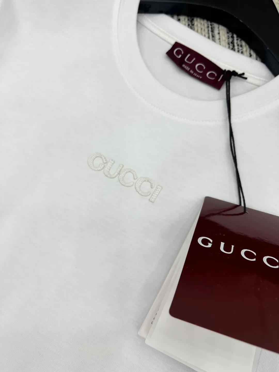Gucci新作白プリント半袖Tシャツ - 画像 (5)