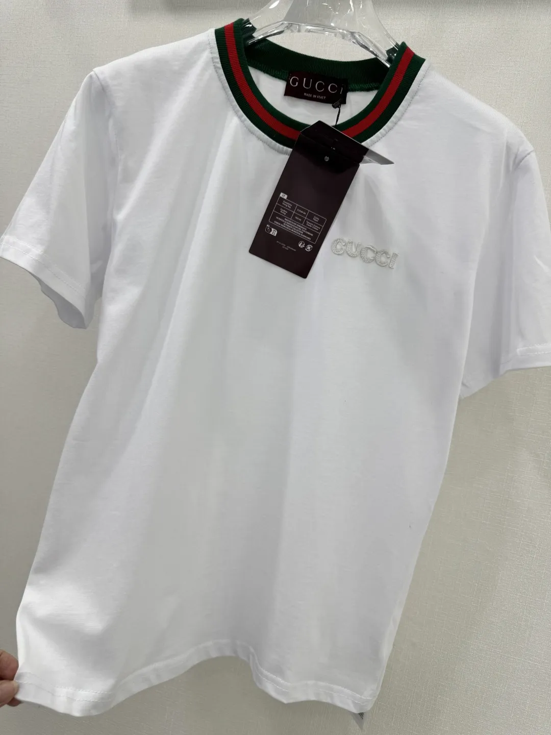 Gucci新作白アルファベット半袖Tシャツ - 画像 (6)