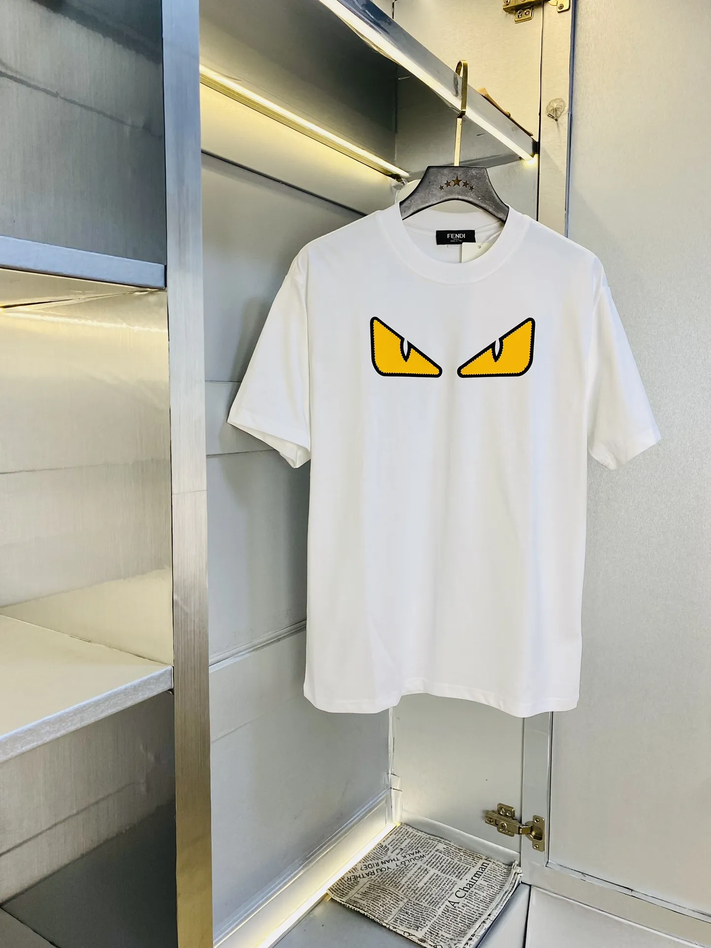 FENDI 黒Tシャツ2025新作モンスターデザイン - 画像 (4)