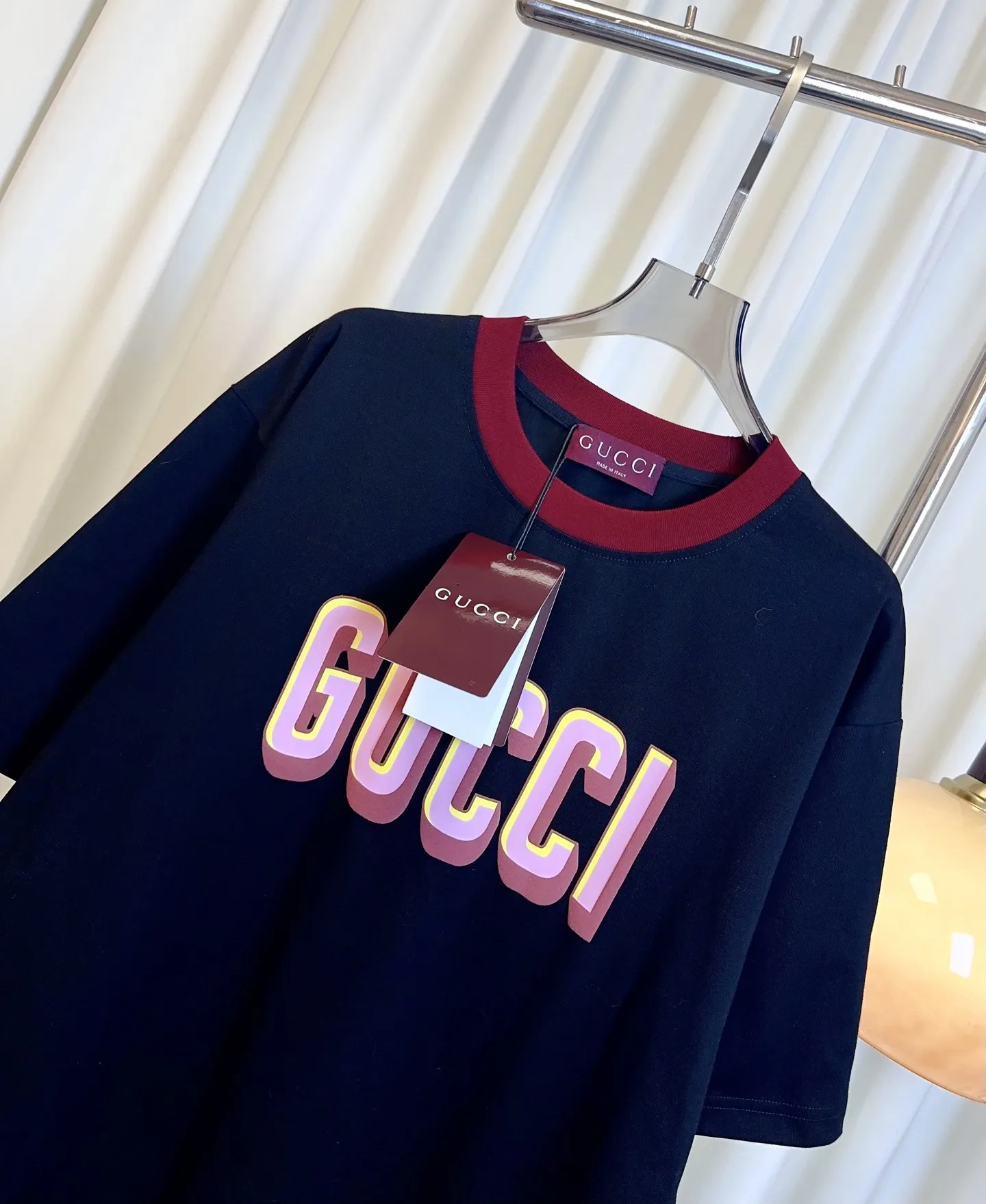 GUCCI新作黒プリント半袖Tシャツ - 画像 (5)