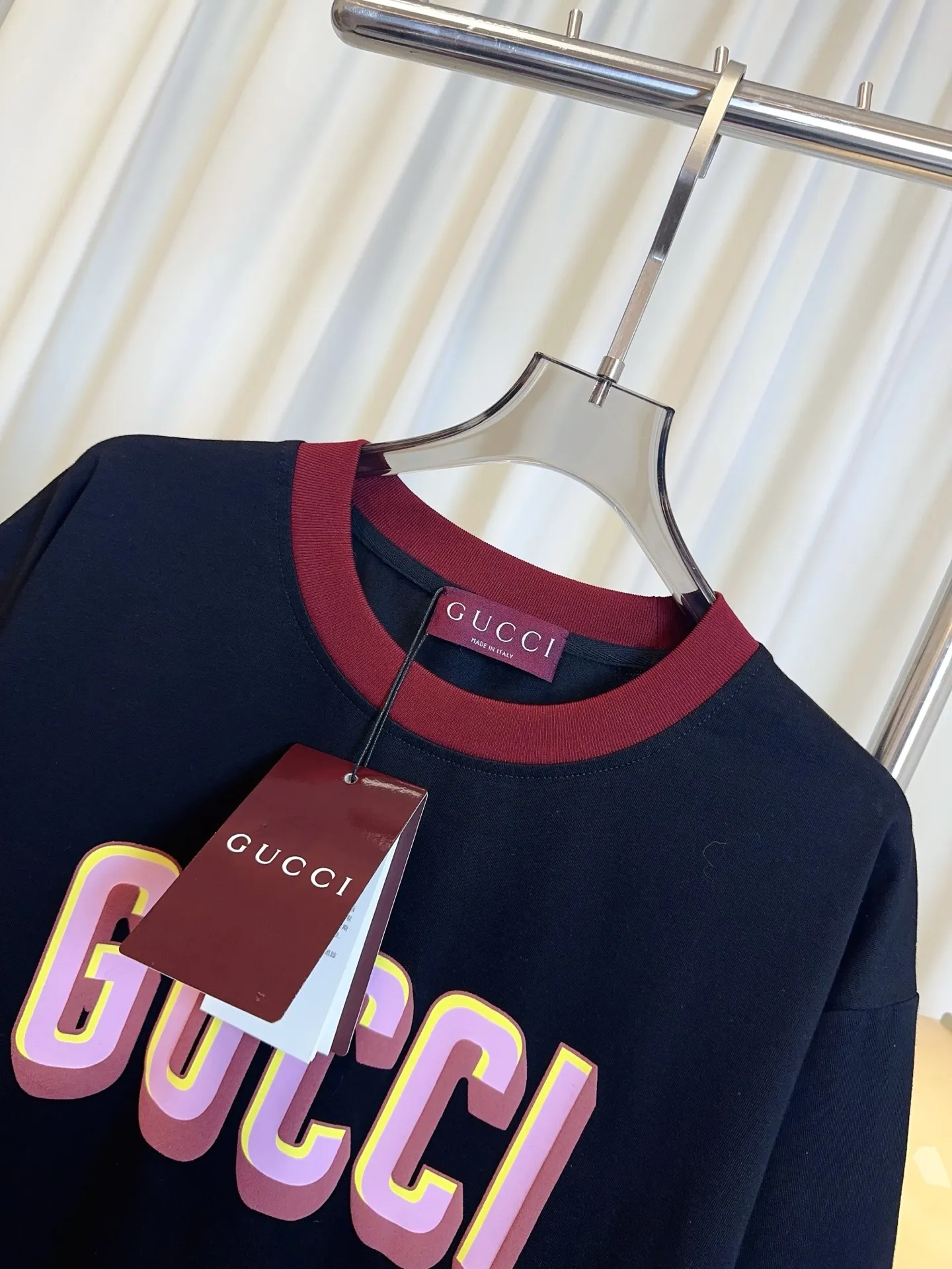 GUCCI新作黒プリント半袖Tシャツ - 画像 (8)
