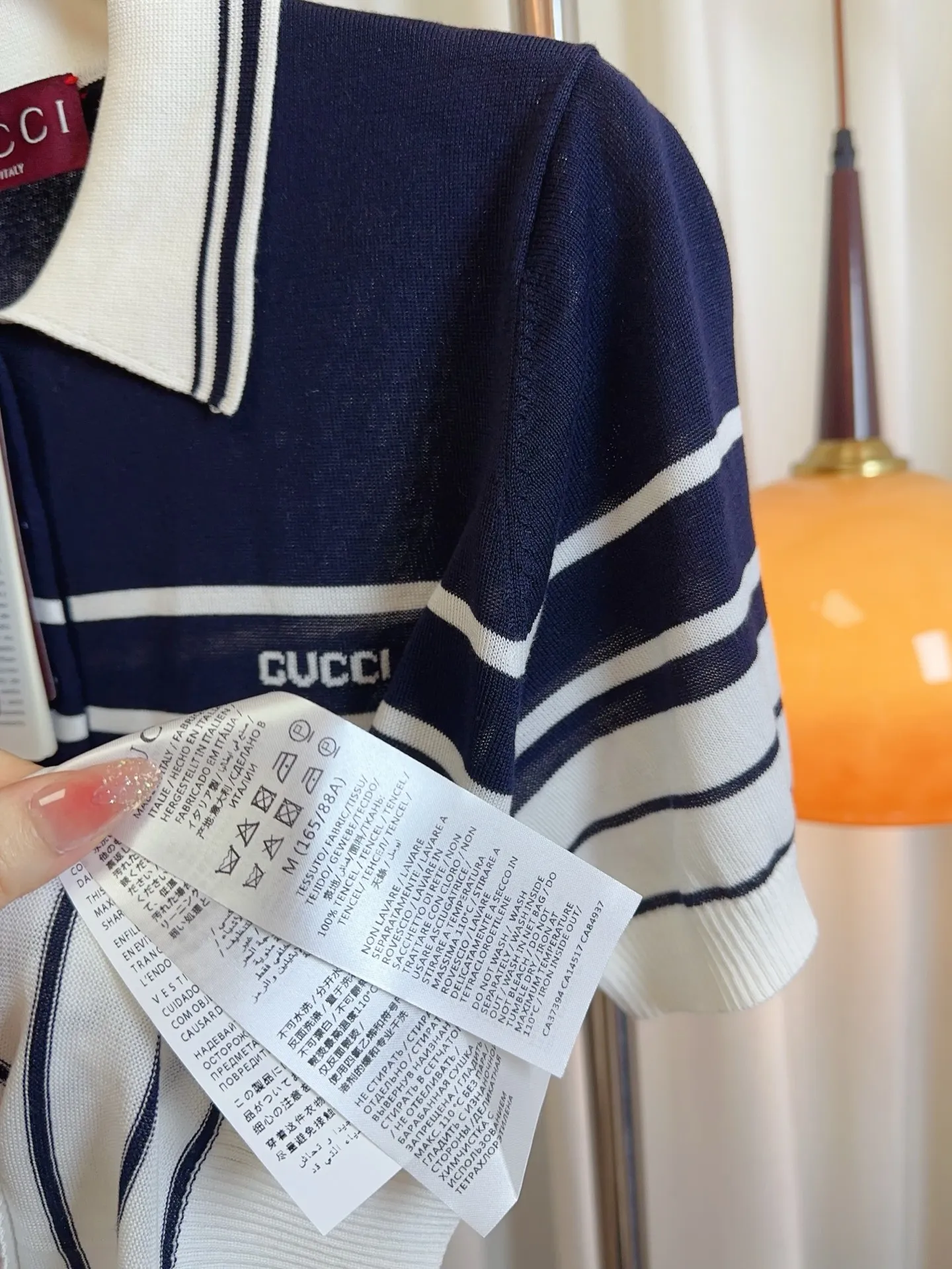 GUCCI新作黒ストライプポロシャツ - 画像 (10)