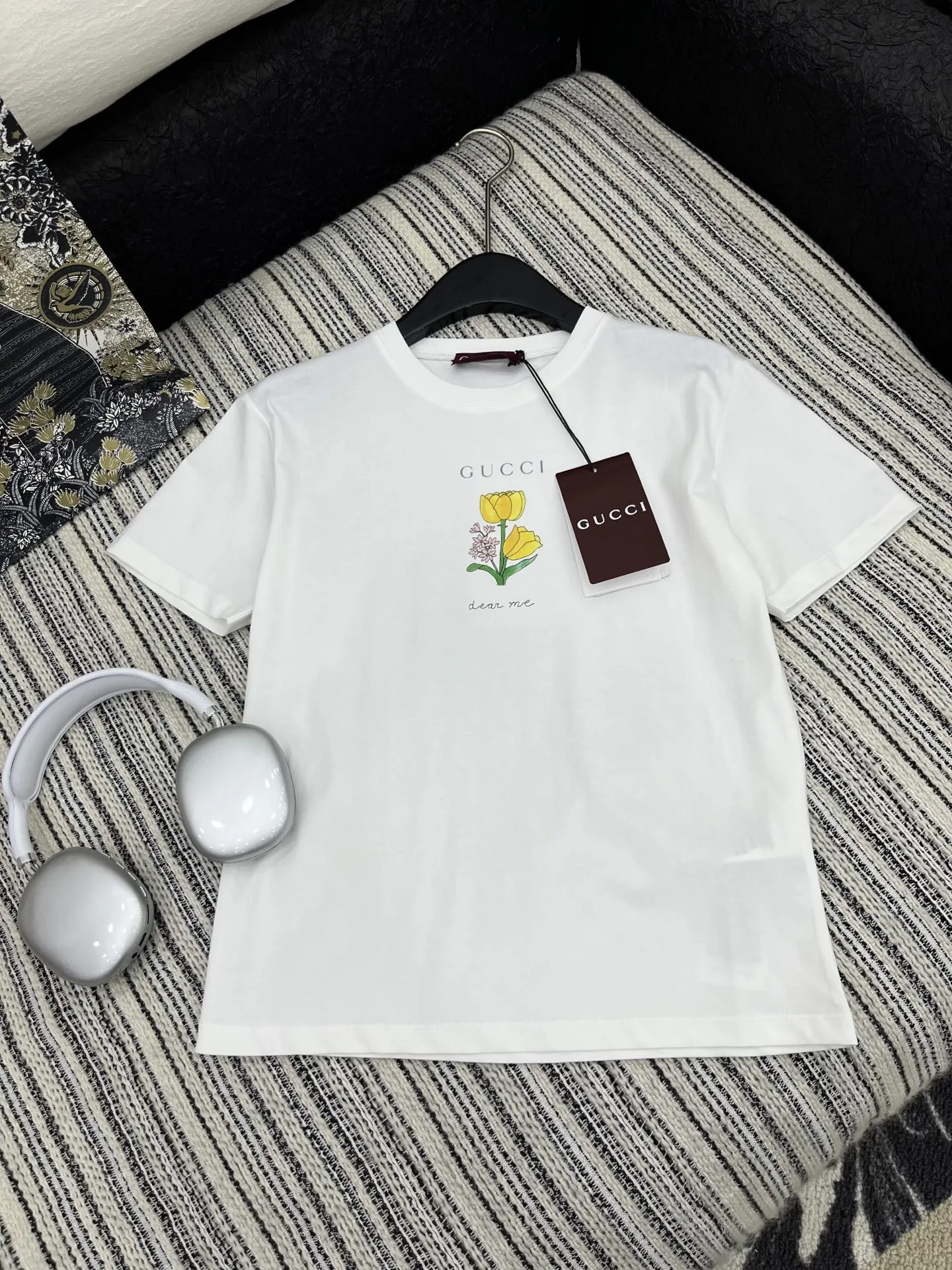 Gucci新作白プリント半袖Tシャツ