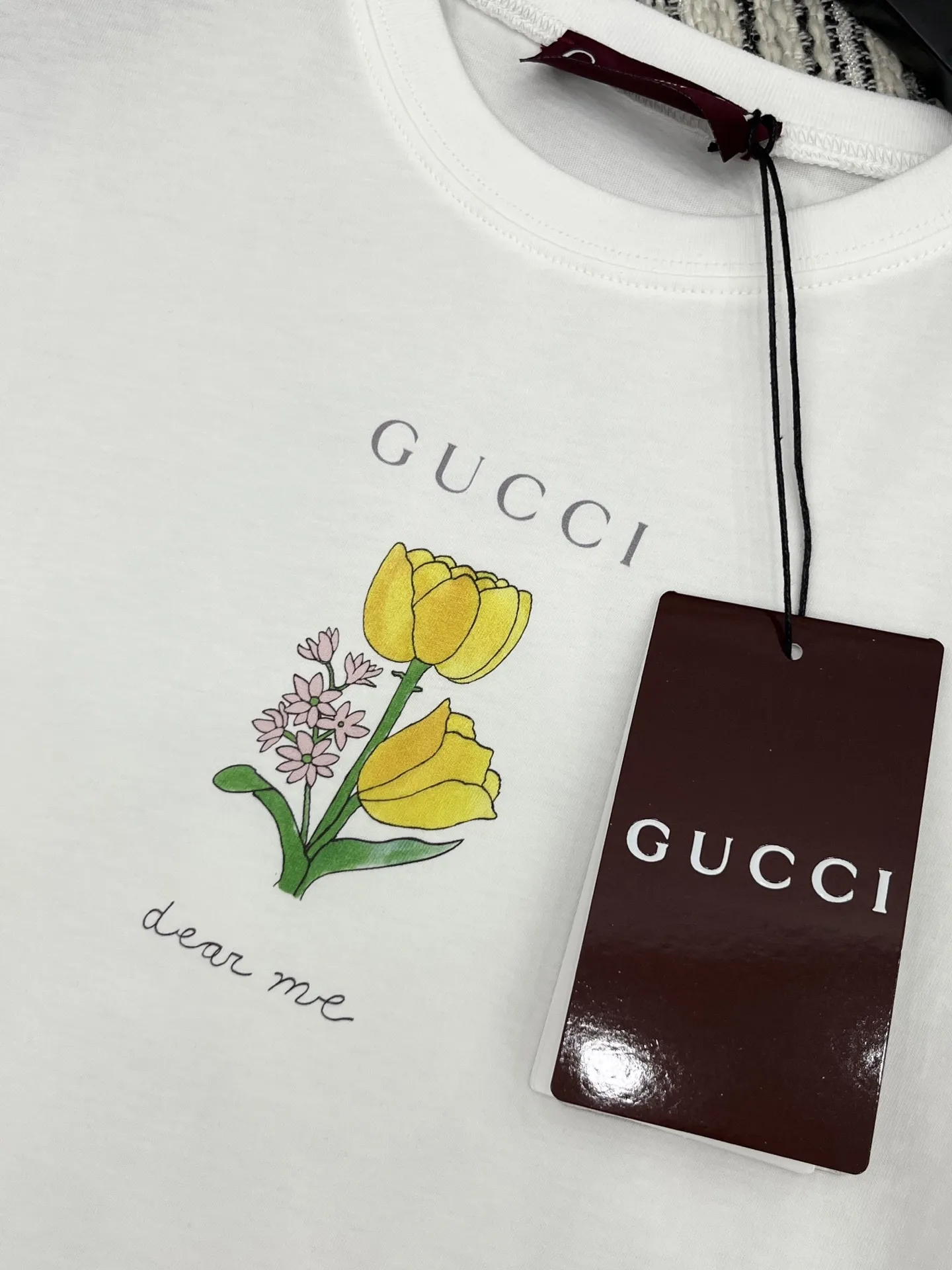 Gucci新作白プリント半袖Tシャツ - 画像 (5)