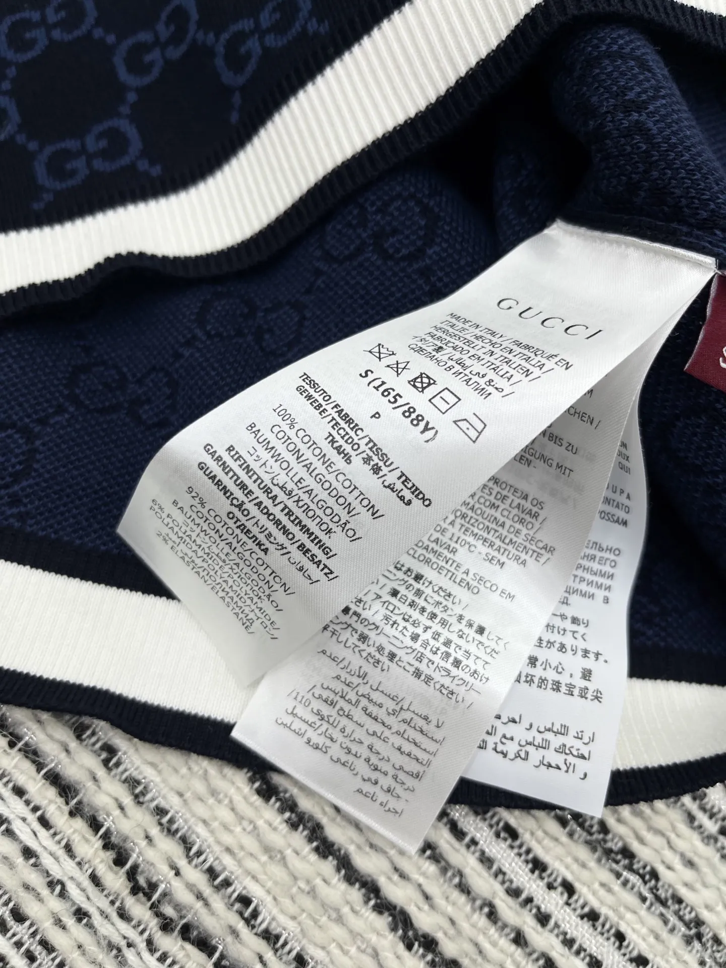 Gucci新作半袖ニットトップスブルー - 画像 (8)