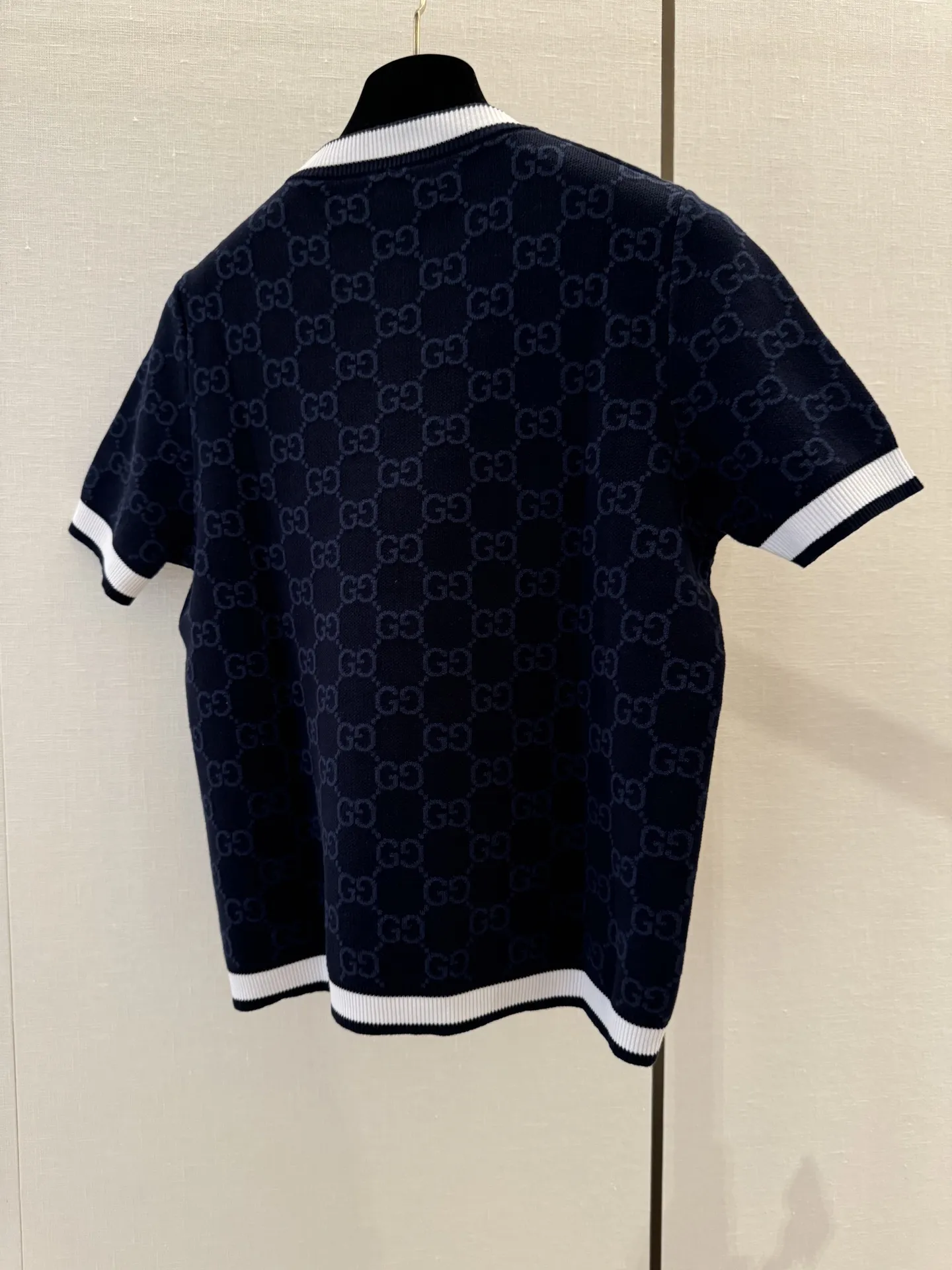 GUCCI新作黒編み物トップス半袖Tシャツ - 画像 (3)