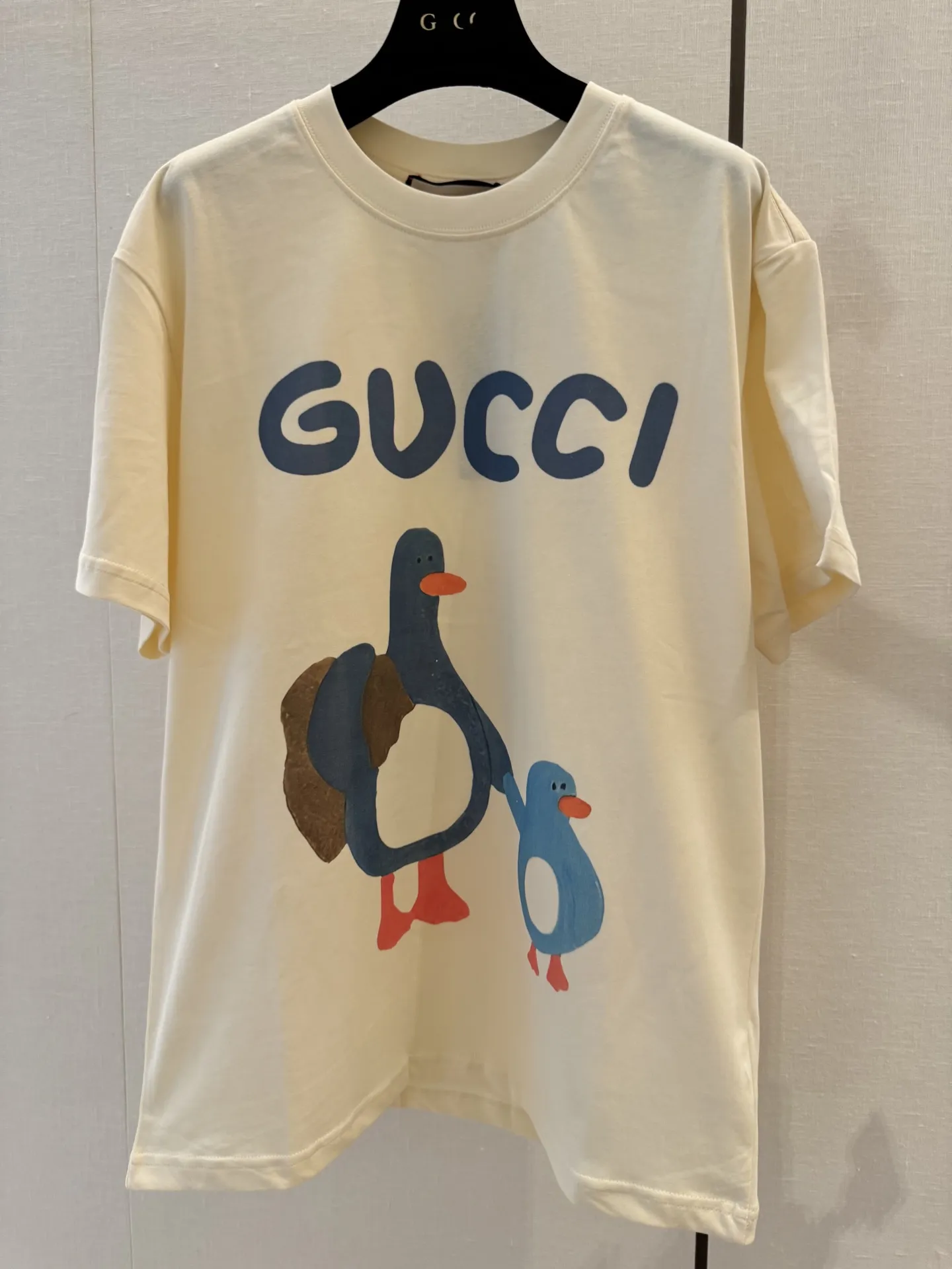 Gucci新作クリームプリント半袖Tシャツ - 画像 (3)