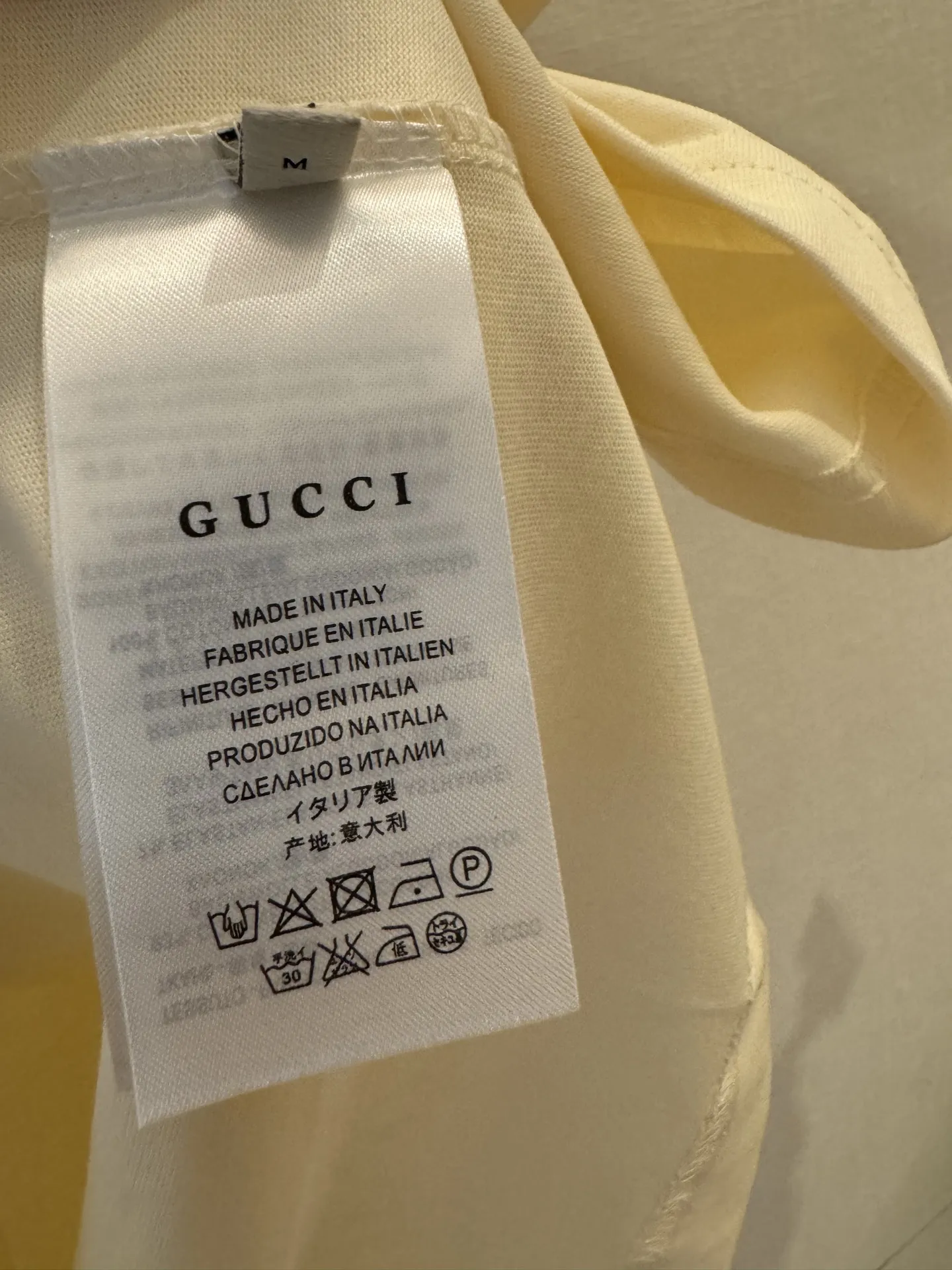 Gucci新作クリームプリント半袖Tシャツ - 画像 (7)