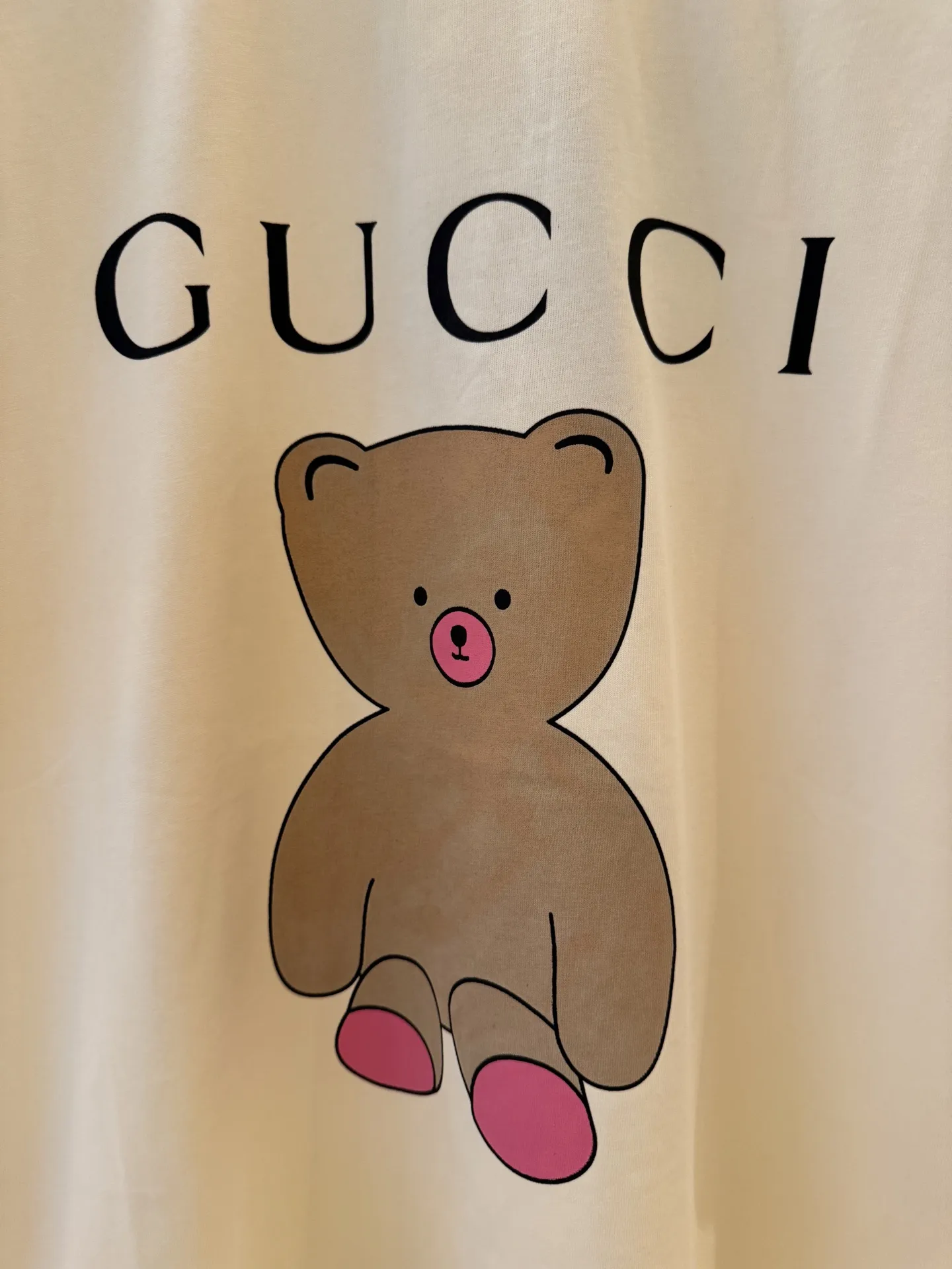 Gucci新作小熊半袖Tシャツ白 - 画像 (6)