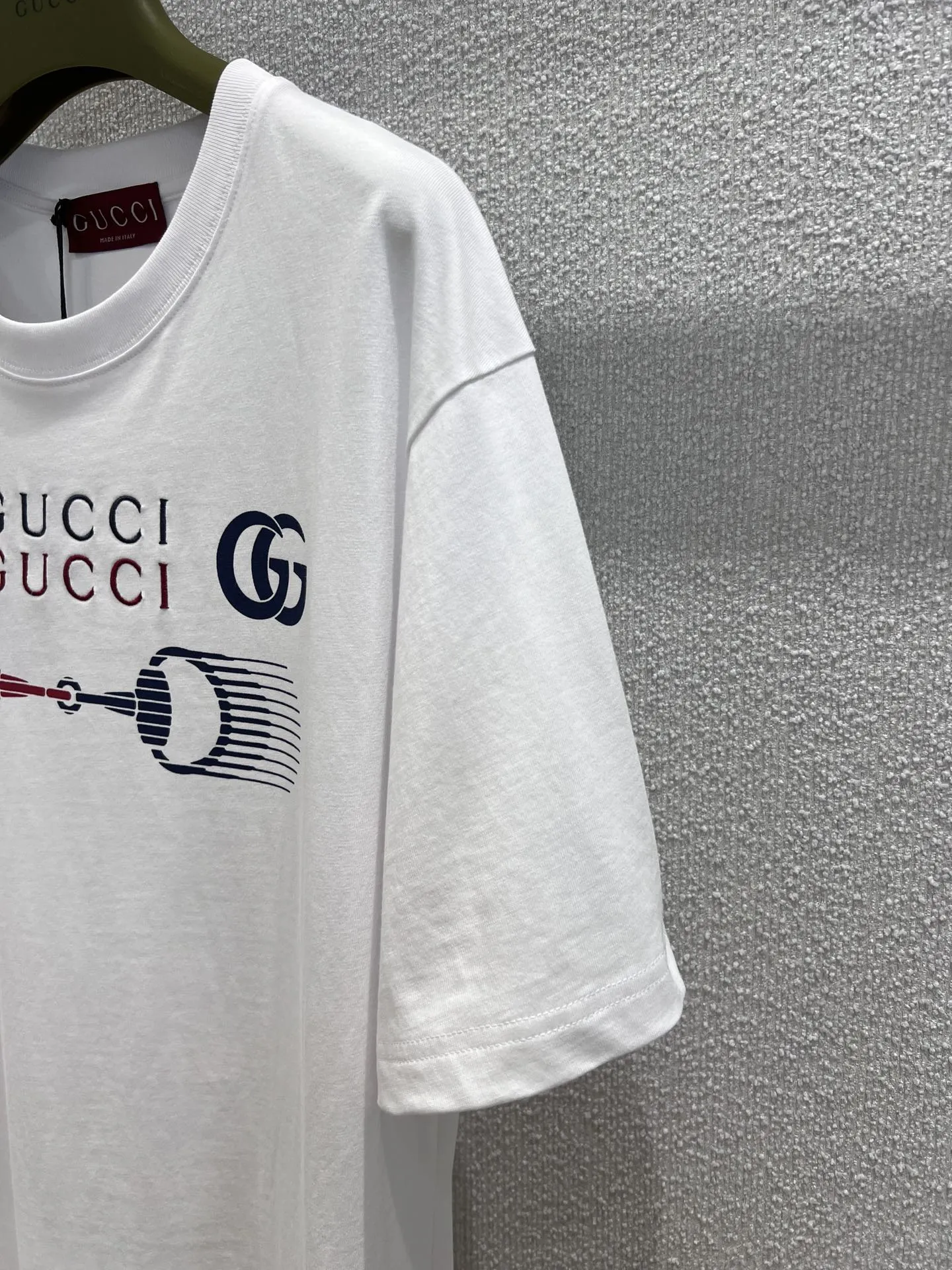GUCCI新作ホースビットプリント半袖Tシャツ白 - 画像 (7)