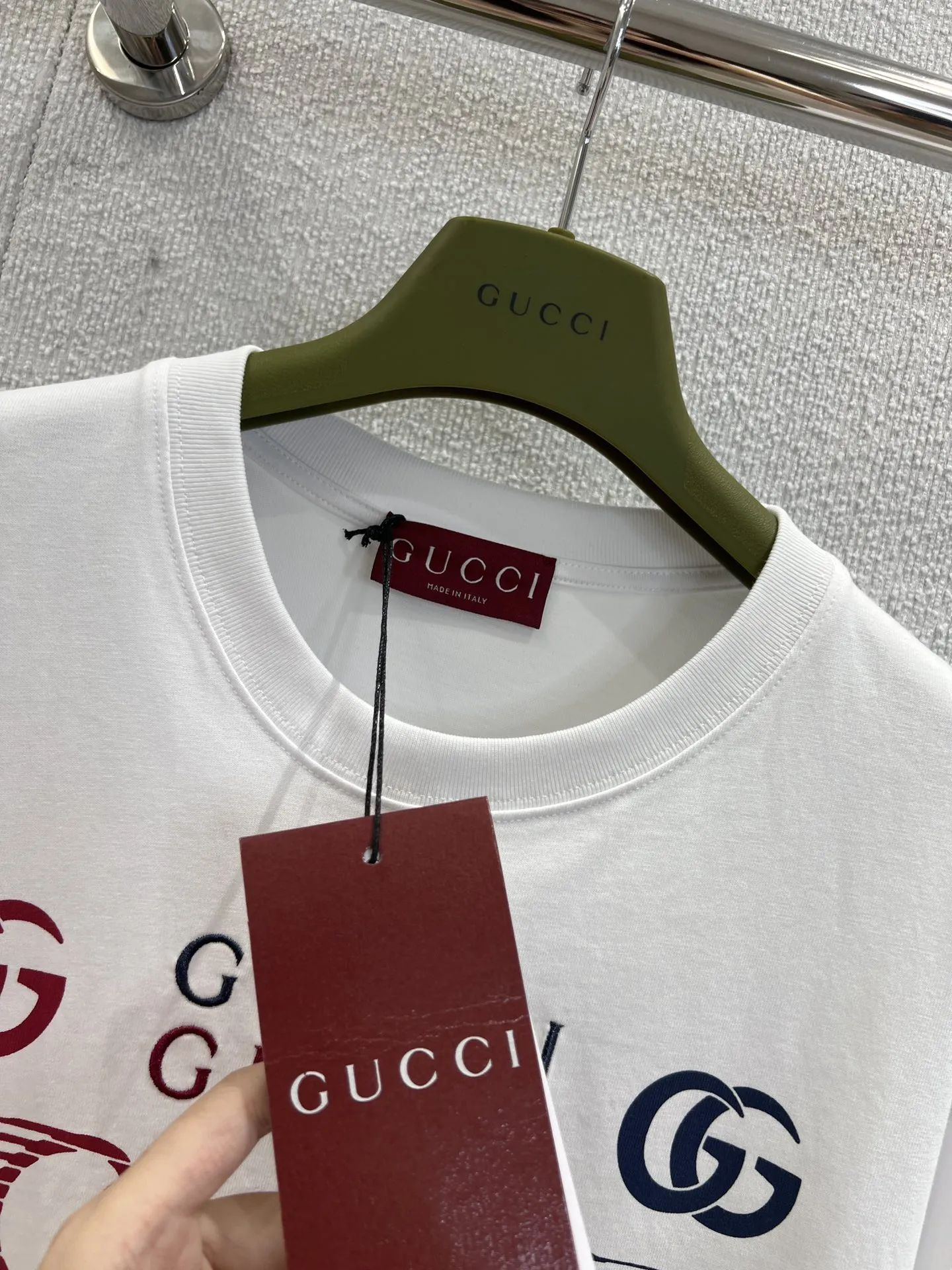 GUCCI新作ホースビットプリント半袖Tシャツ白 - 画像 (9)