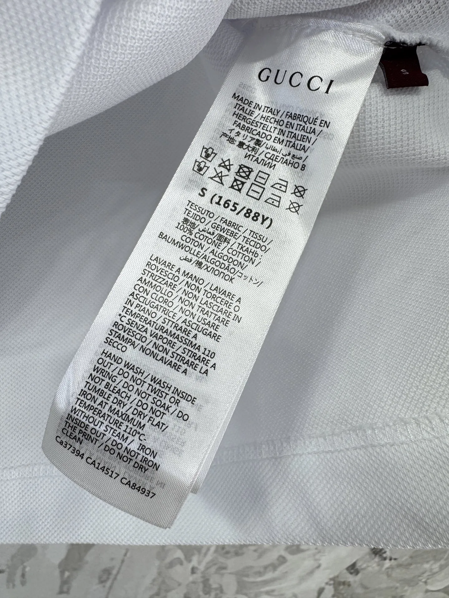 Gucci新作白ストライプ半袖ポロTシャツ - 画像 (9)