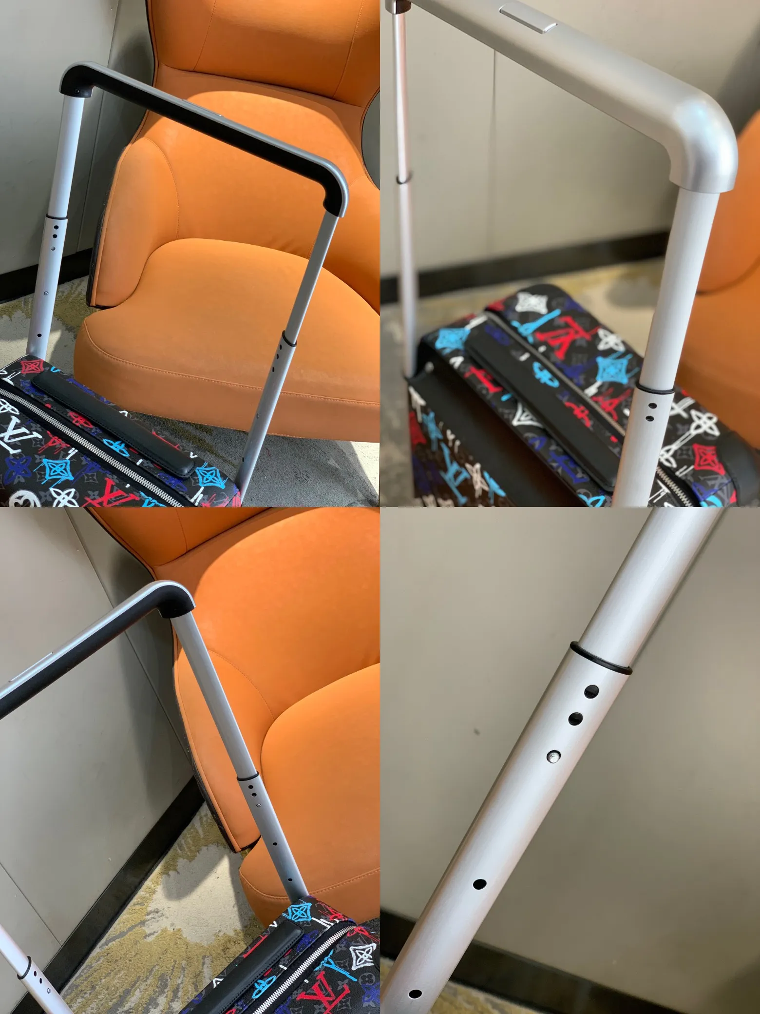 HORIZON 四輪キャリーケース 黒 花柄デザイン - 画像 (7)