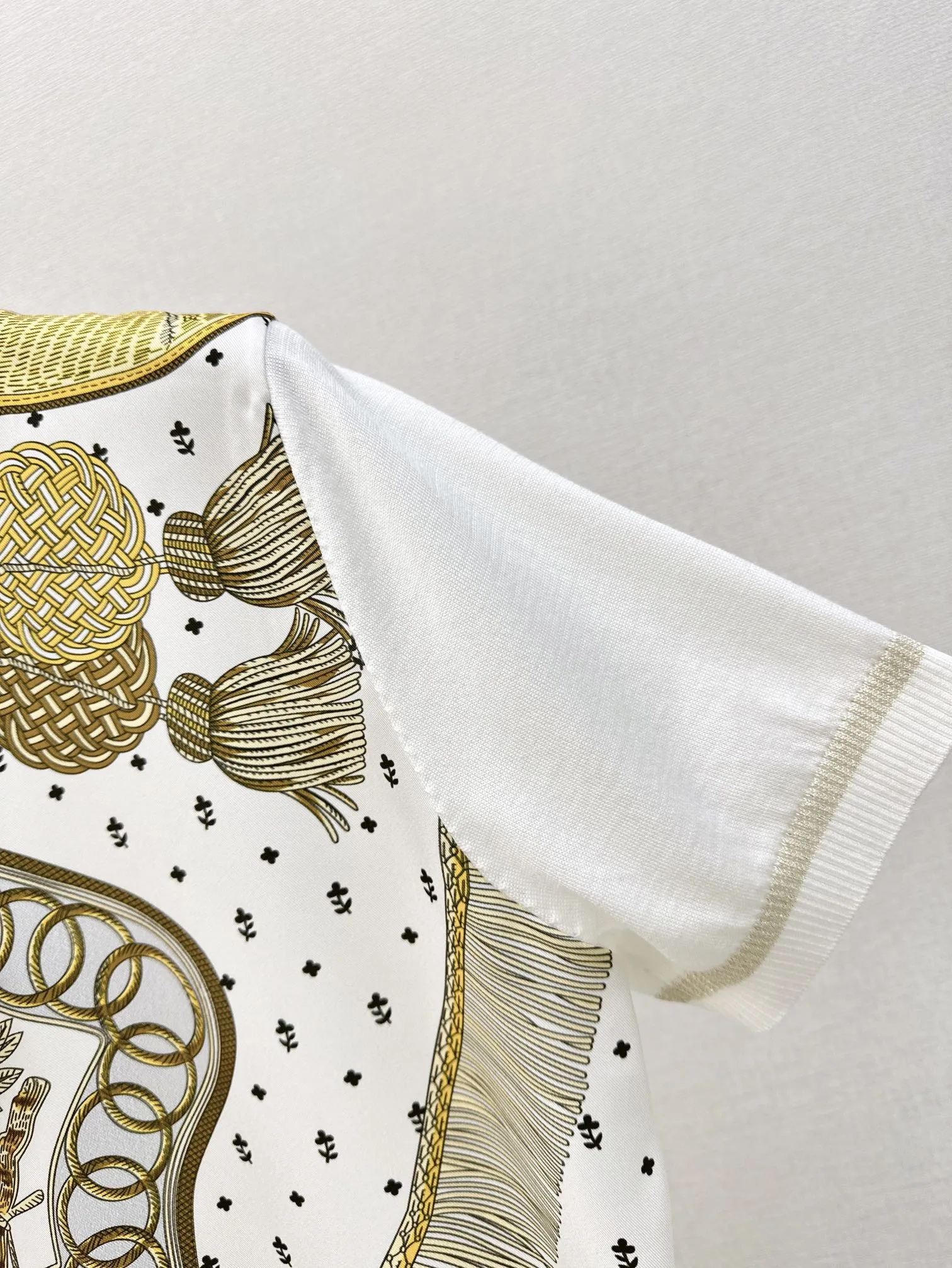 Hermes 24Ss 新作白プリント半袖Tシャツ - 画像 (7)