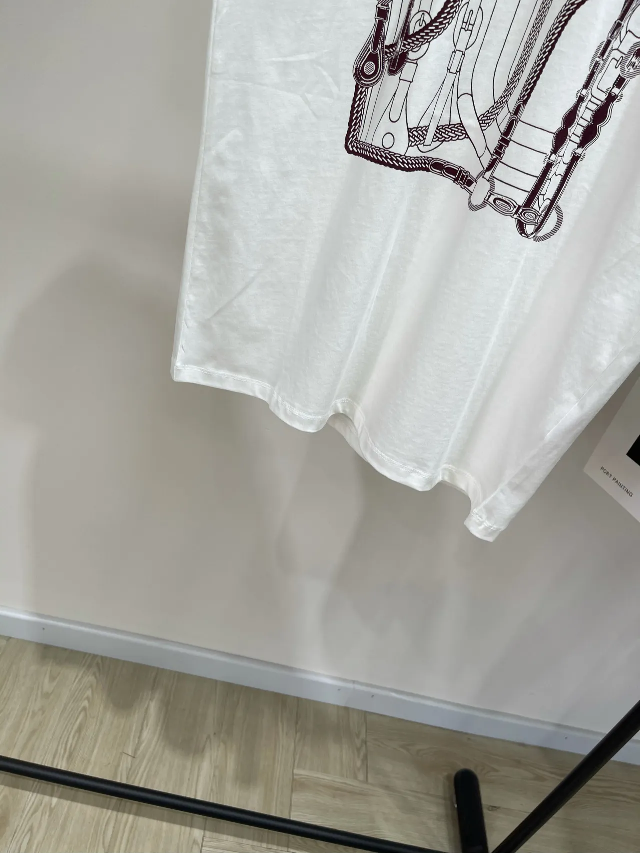 Hermes新作白いプリント半袖Tシャツ - 画像 (8)