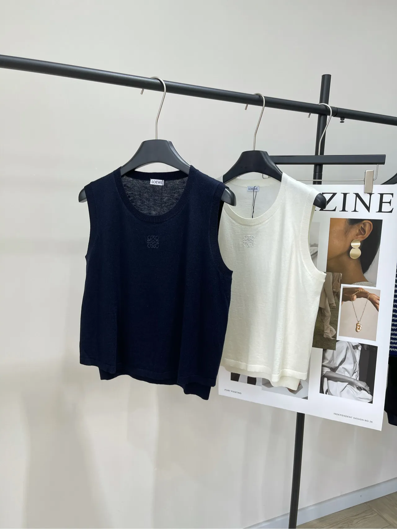 loewe新作黒白ニットベスト - 画像 (7)
