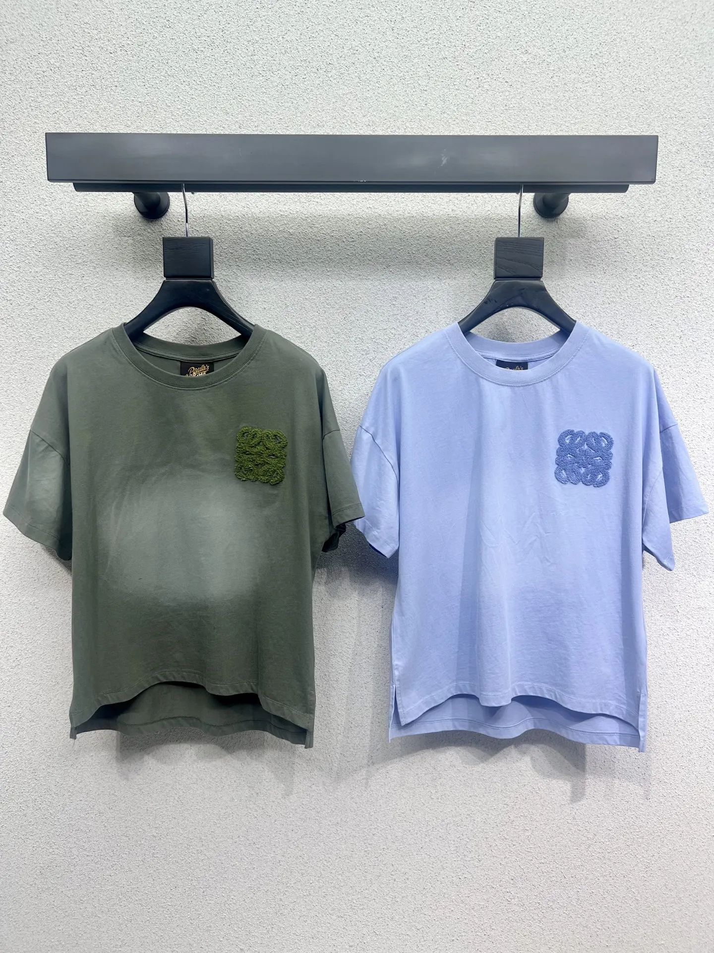 ロエウエタイダイ半袖Tシャツ新作緑と青