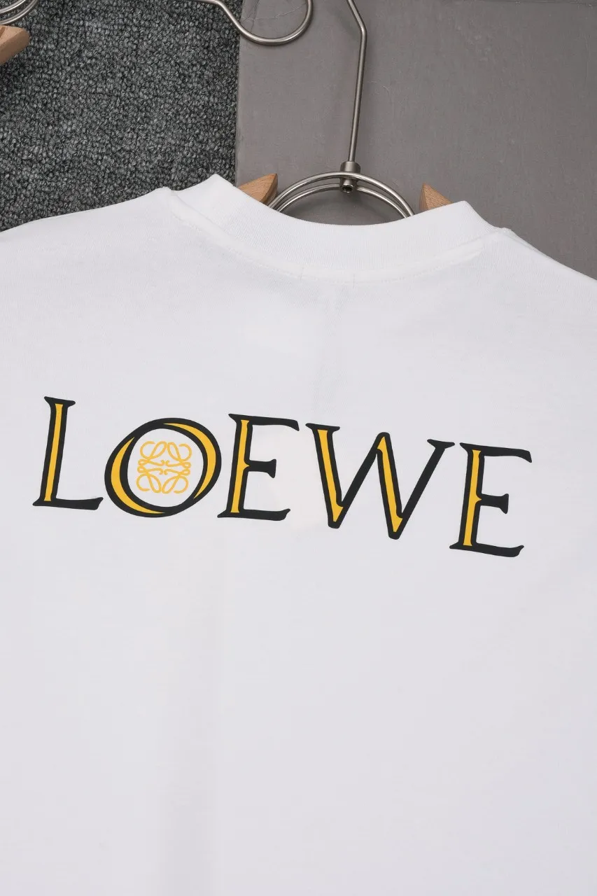 ロエウエ白プリント半袖Tシャツ新作 - 画像 (10)