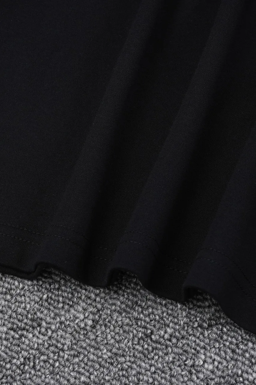 ロエウエ黒プリント半袖Tシャツ新作 - 画像 (7)