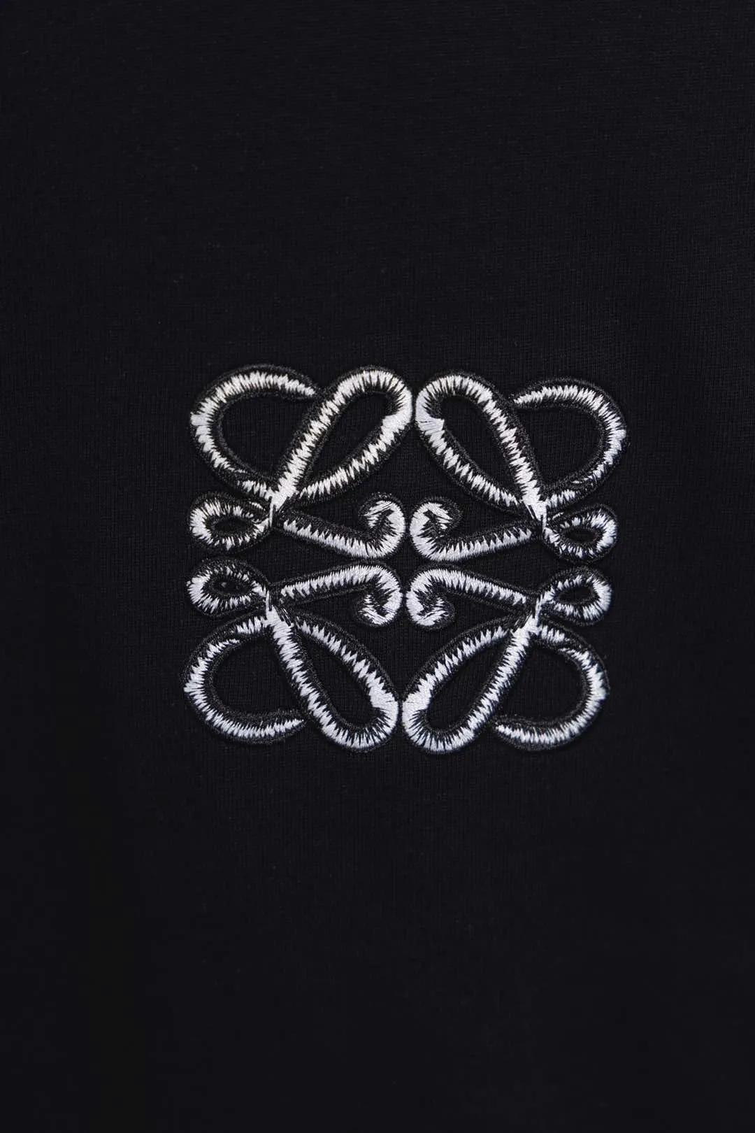 LOEWE新作半袖Tシャツ黒白アルファベット刺繍 - 画像 (9)