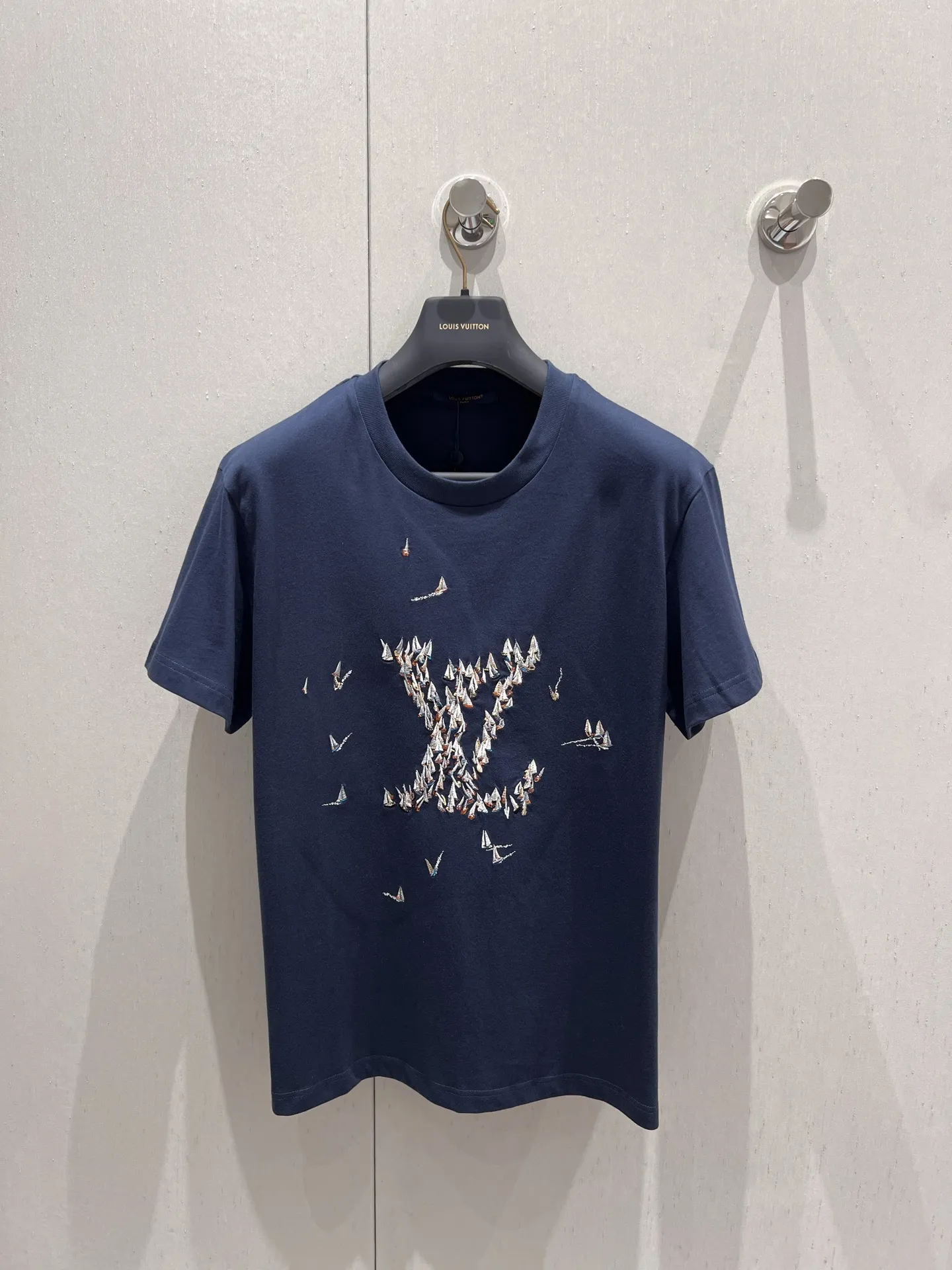 Louis Vuitton新作ネイビーブルー半袖Tシャツ