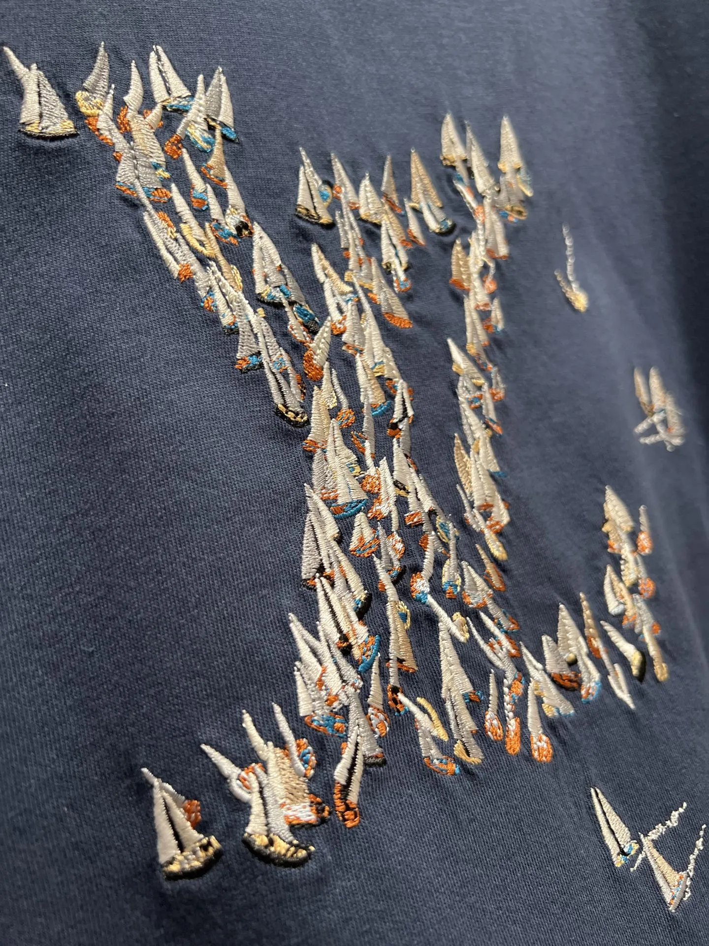 Louis Vuitton新作ネイビーブルー半袖Tシャツ - 画像 (6)