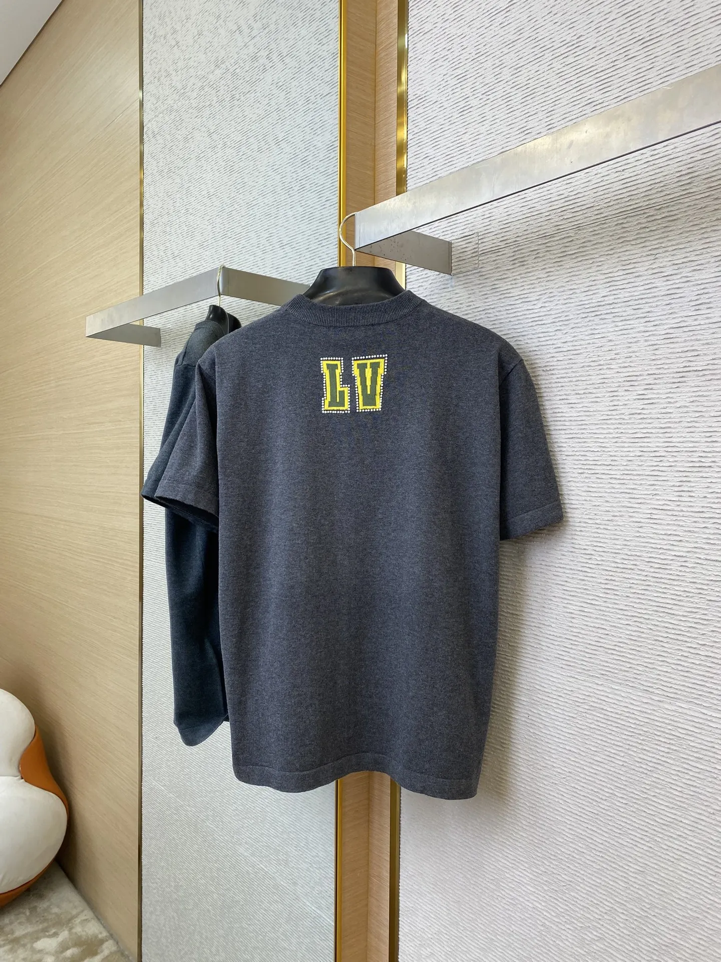 LOUIS VUITTON黒編み物半袖Tシャツ - 画像 (7)