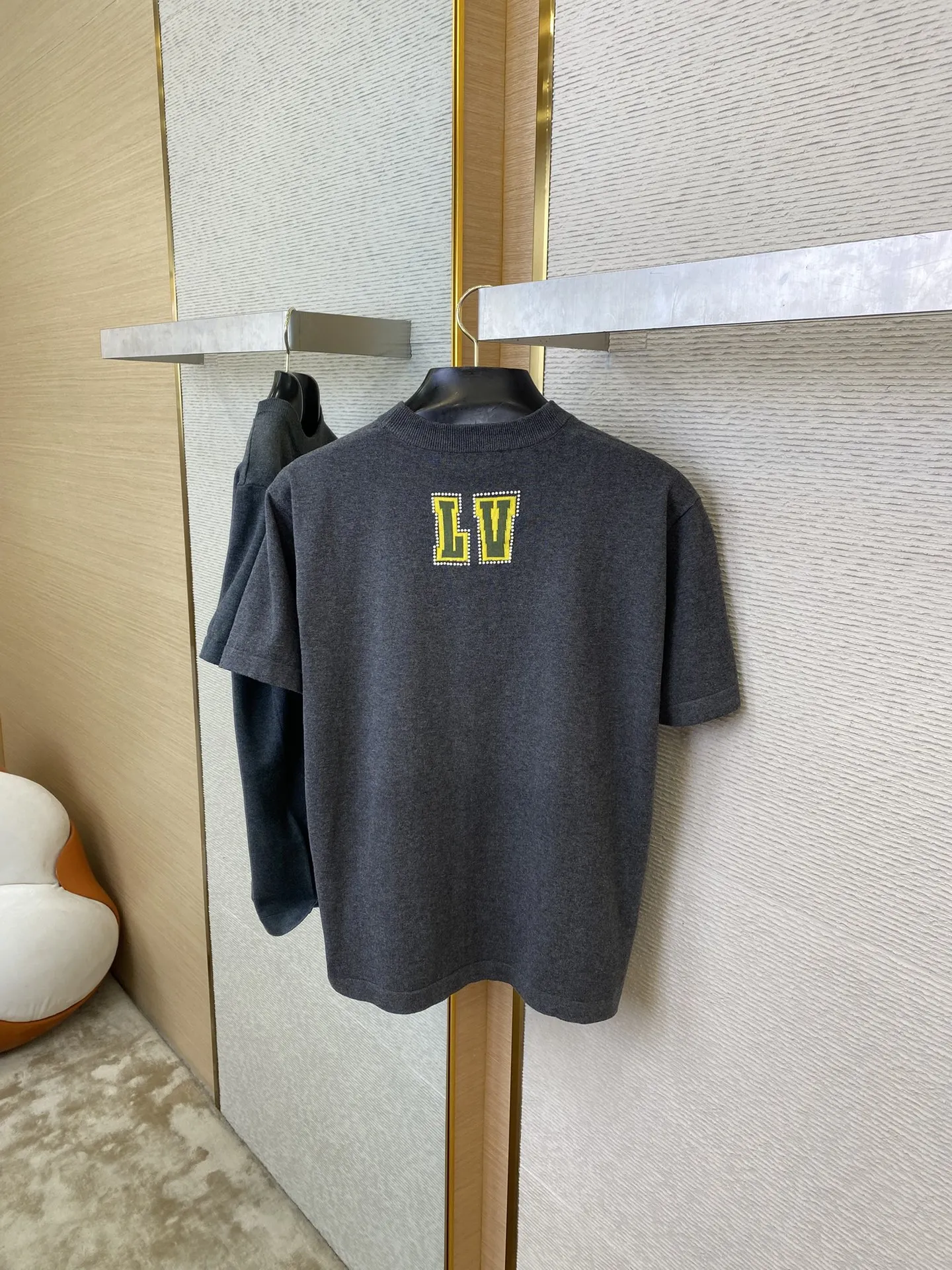 LOUIS VUITTON黒編み物半袖Tシャツ - 画像 (9)