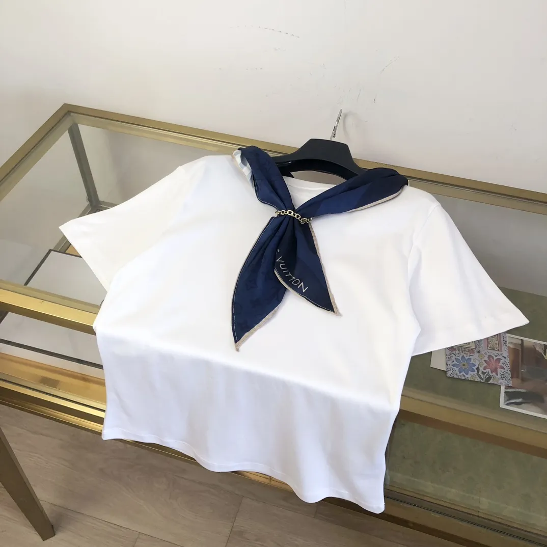 LOUIS VUITTON 白 アルファベット半袖Tシャツ