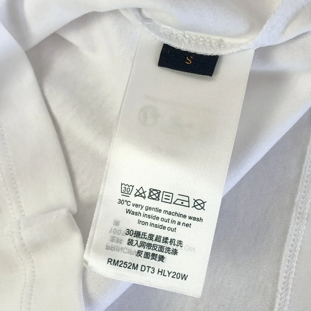 LOUIS VUITTON 白 アルファベット半袖Tシャツ - 画像 (9)