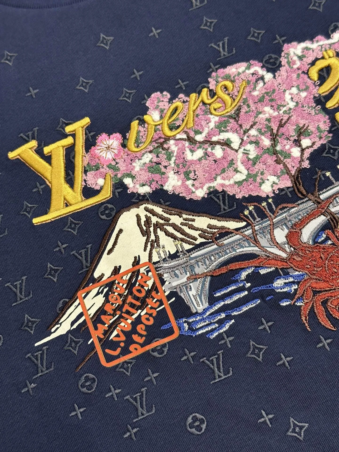 Louis Vuitton Nigoシリーズ 黒 刺繍半袖Tシャツ - 画像 (7)