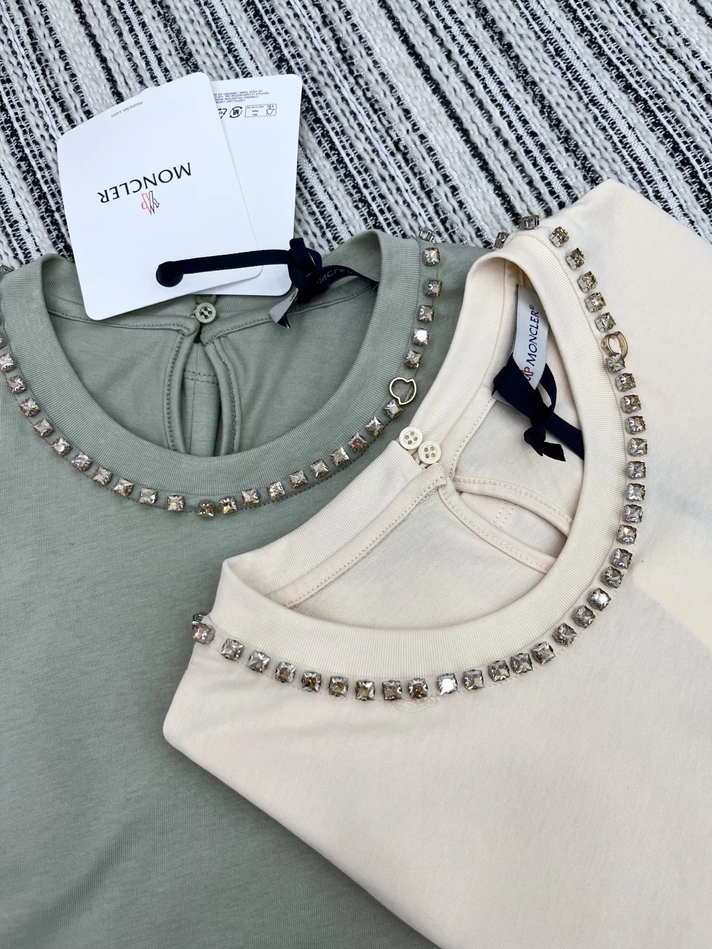 Moncler新作アプリコット色半袖Tシャツ - 画像 (7)