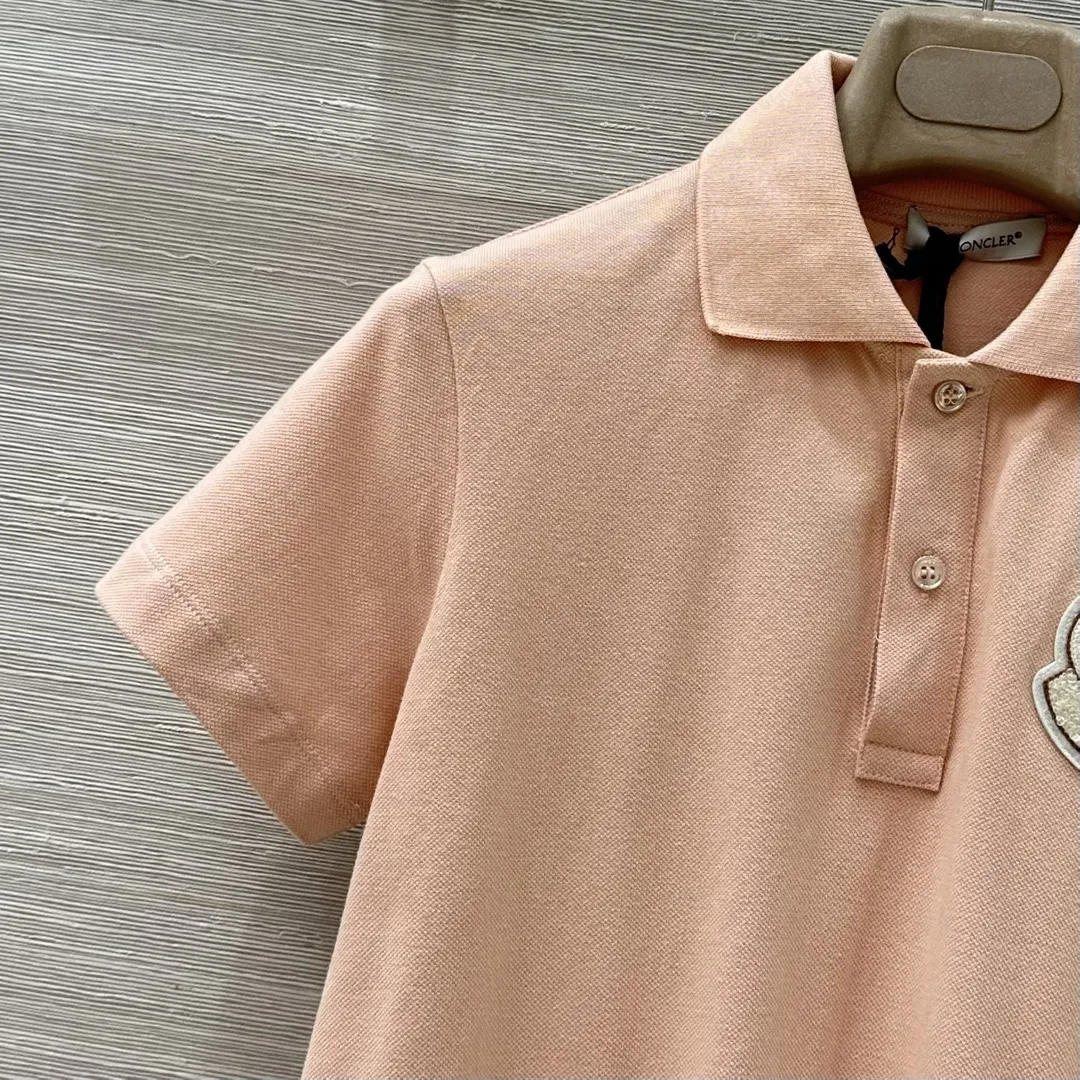 Moncler新作ピンクポロ半袖Tシャツ - 画像 (4)